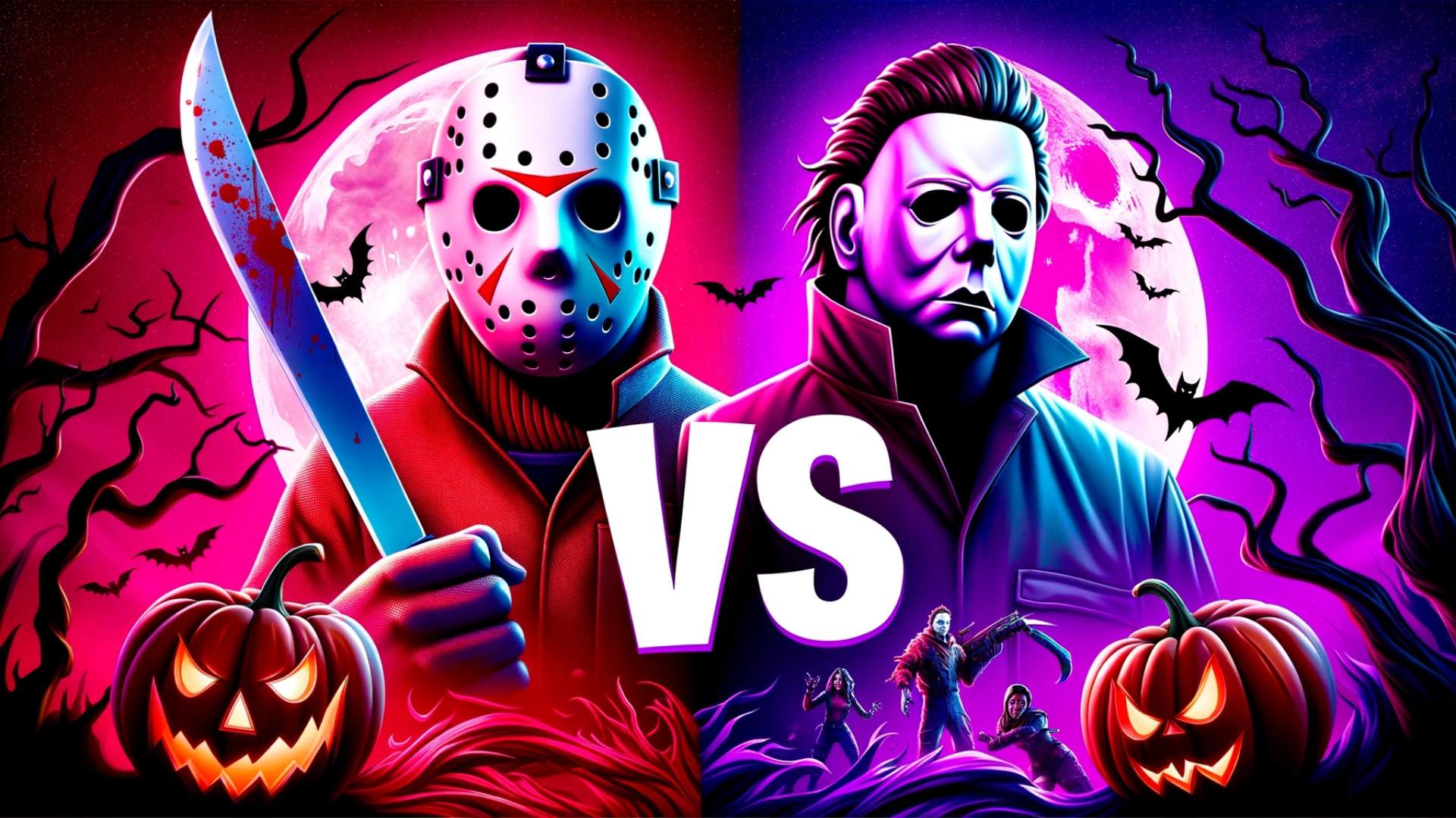 🔪🎃 MICHAEL MYERS VS JASON VOORHEES🪓🩸 0035-9913-2296