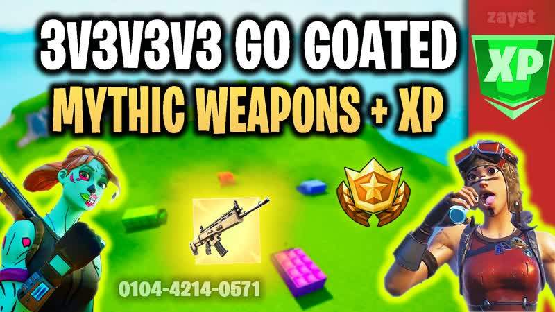 🌀GO GOATED [Mythics Only]🐐 4806-8612-1086 by mineblo - Fortnite Creative  Map Code 