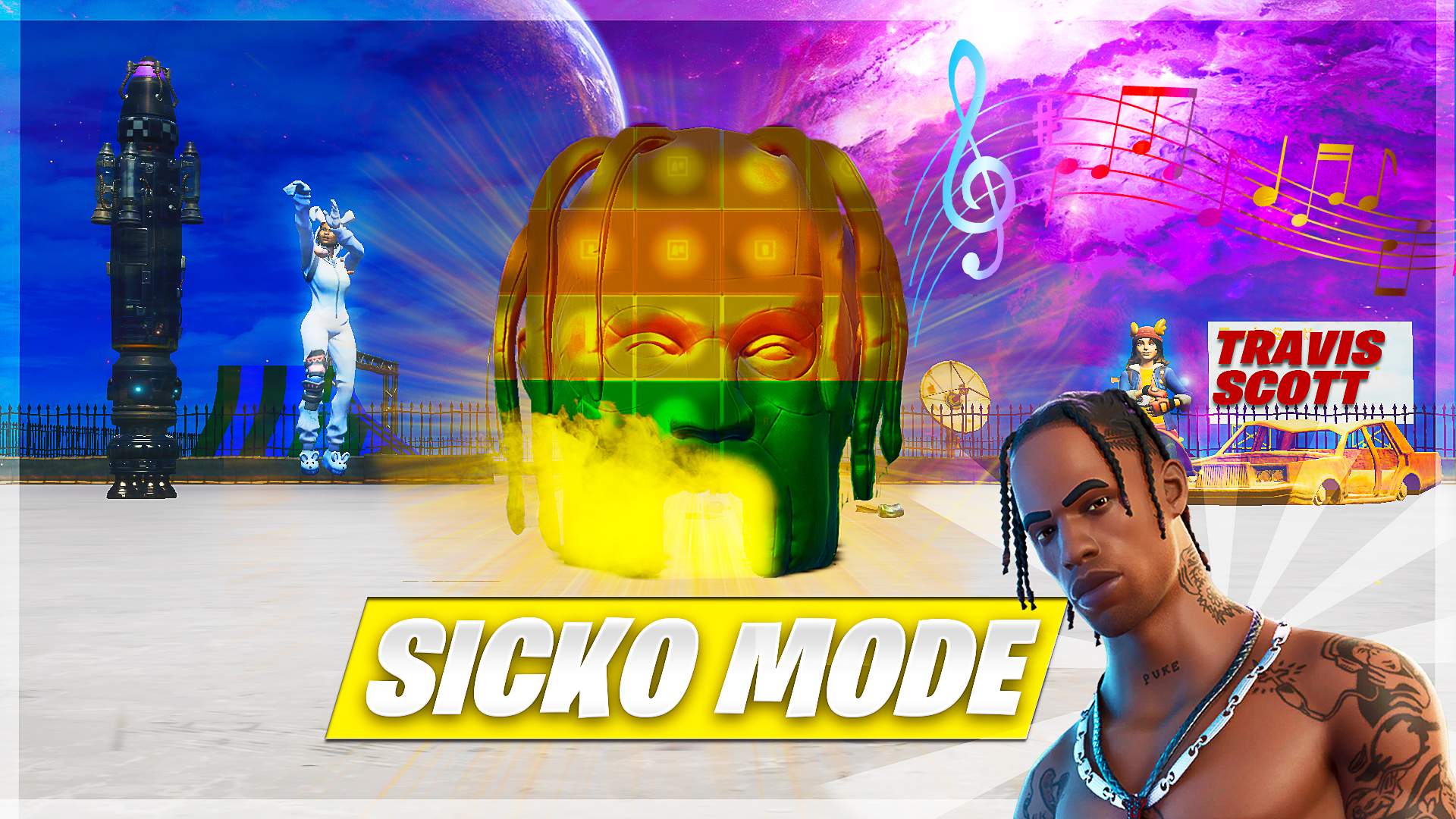 Sicko Mode Travis Scott Fortnite Creative Map Code Dropnite - sicko mode roblox id full song