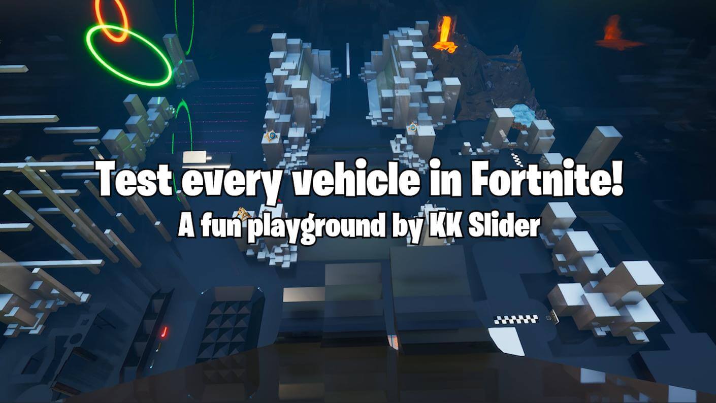Fortnite Creative Maps By Kk Slider Fortnite Creative Codes - vehicle test glass arena
