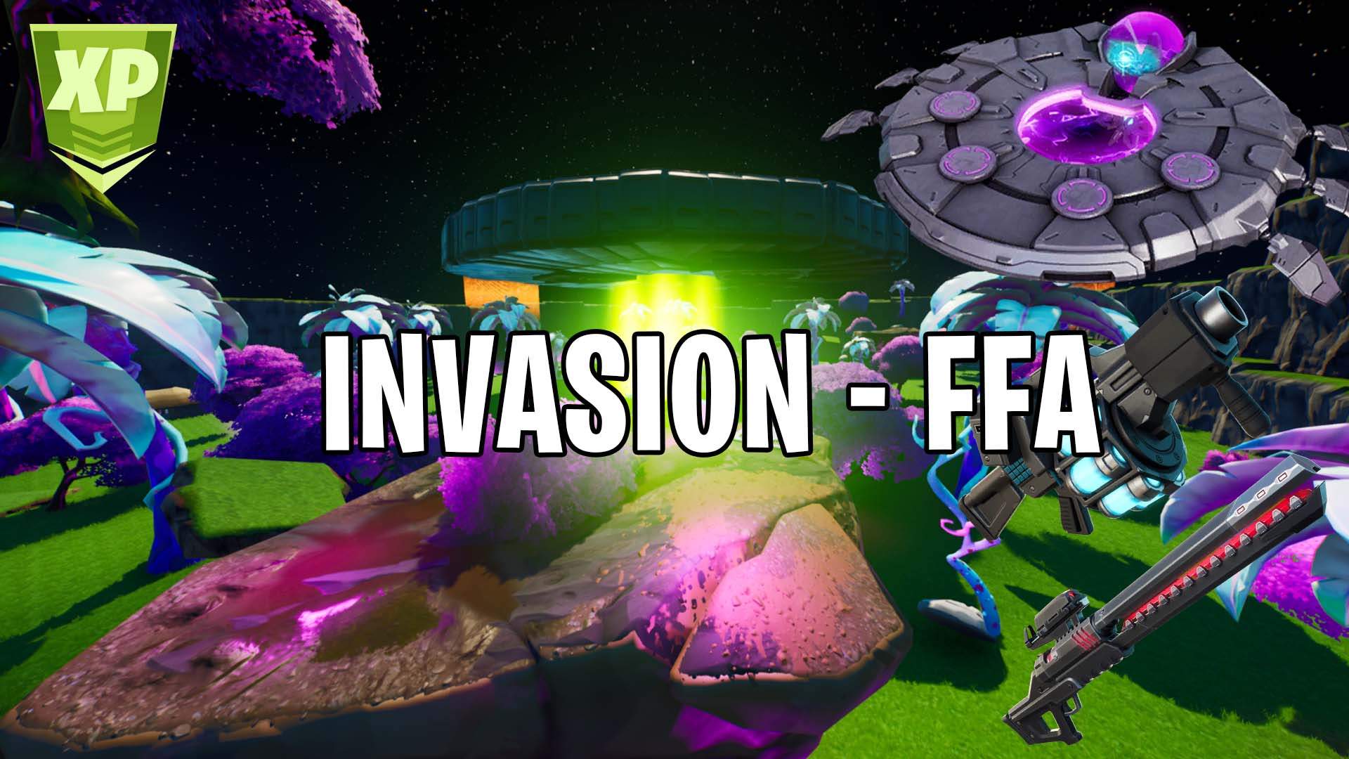 👽 INVASION FFA - 🛸 SOLO (XP!)