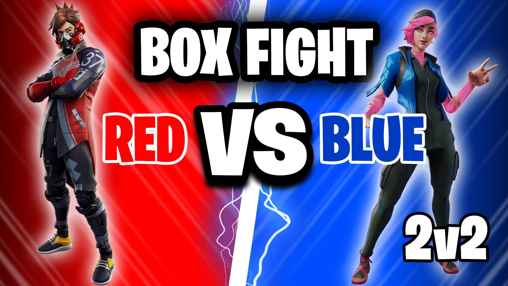 RED vs BLUE BOX FIGHT (2v2)