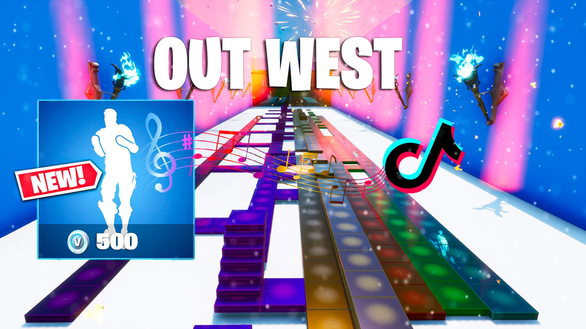 OUT WEST EMOTE IN FORTNITE MUSIC BLOCKS