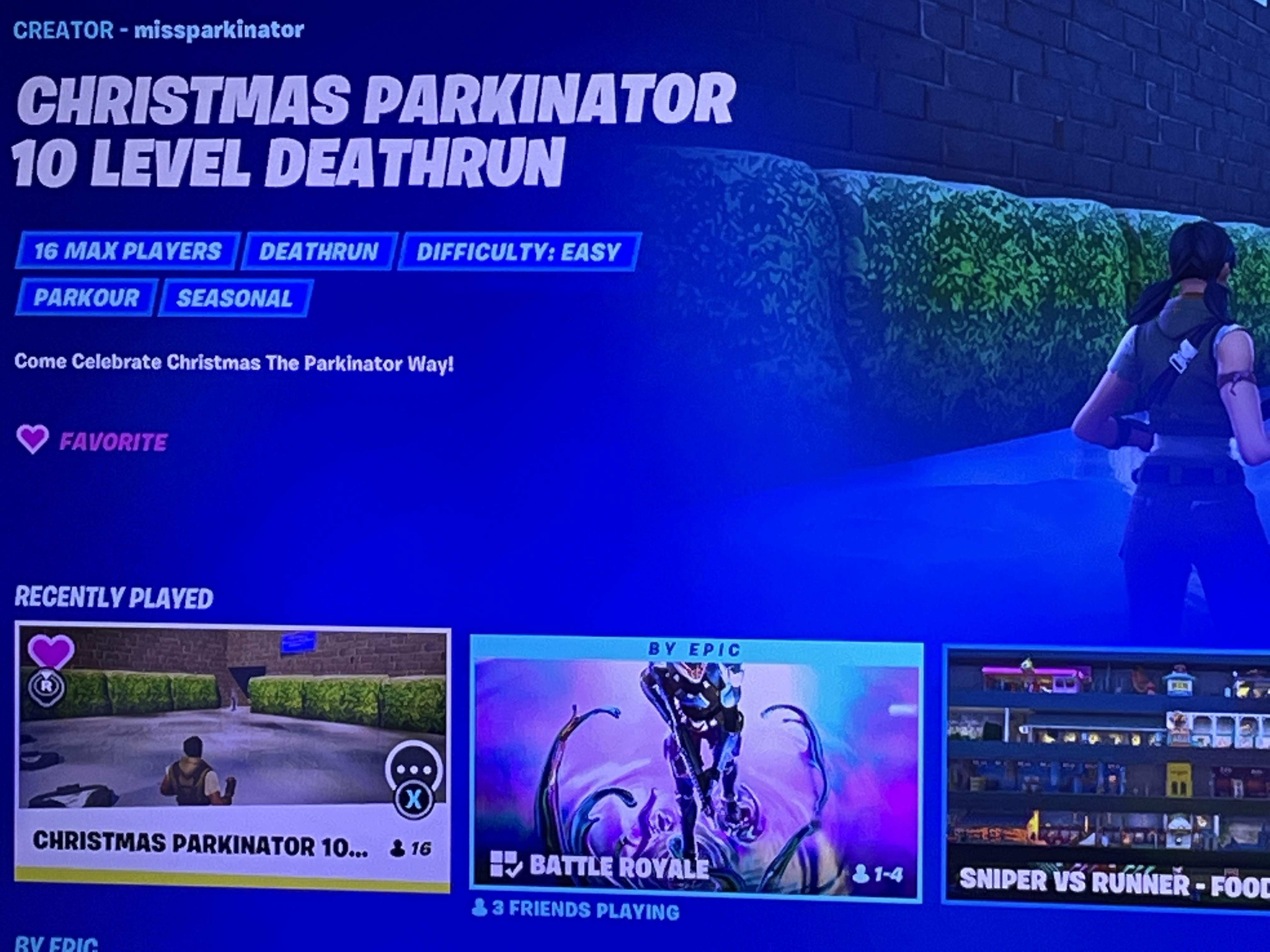 Christmas Parkinator 10 Level Deathrun