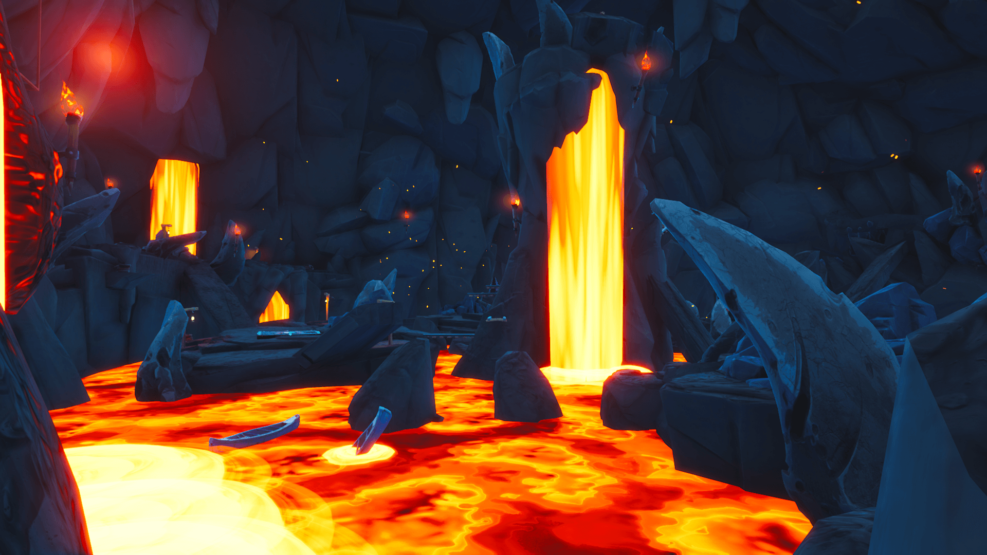 volcanic cave ffa - fortnite free for all maps