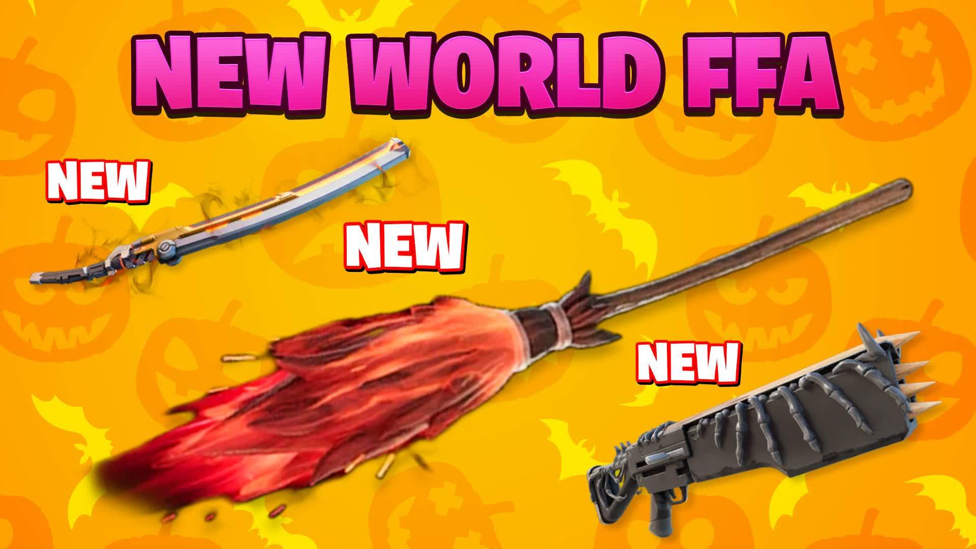 🎃 NEW WORLD FFA - ALL WEAPONS & CARS