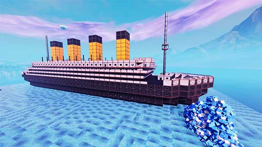 tremendous titanic - ship fortnite