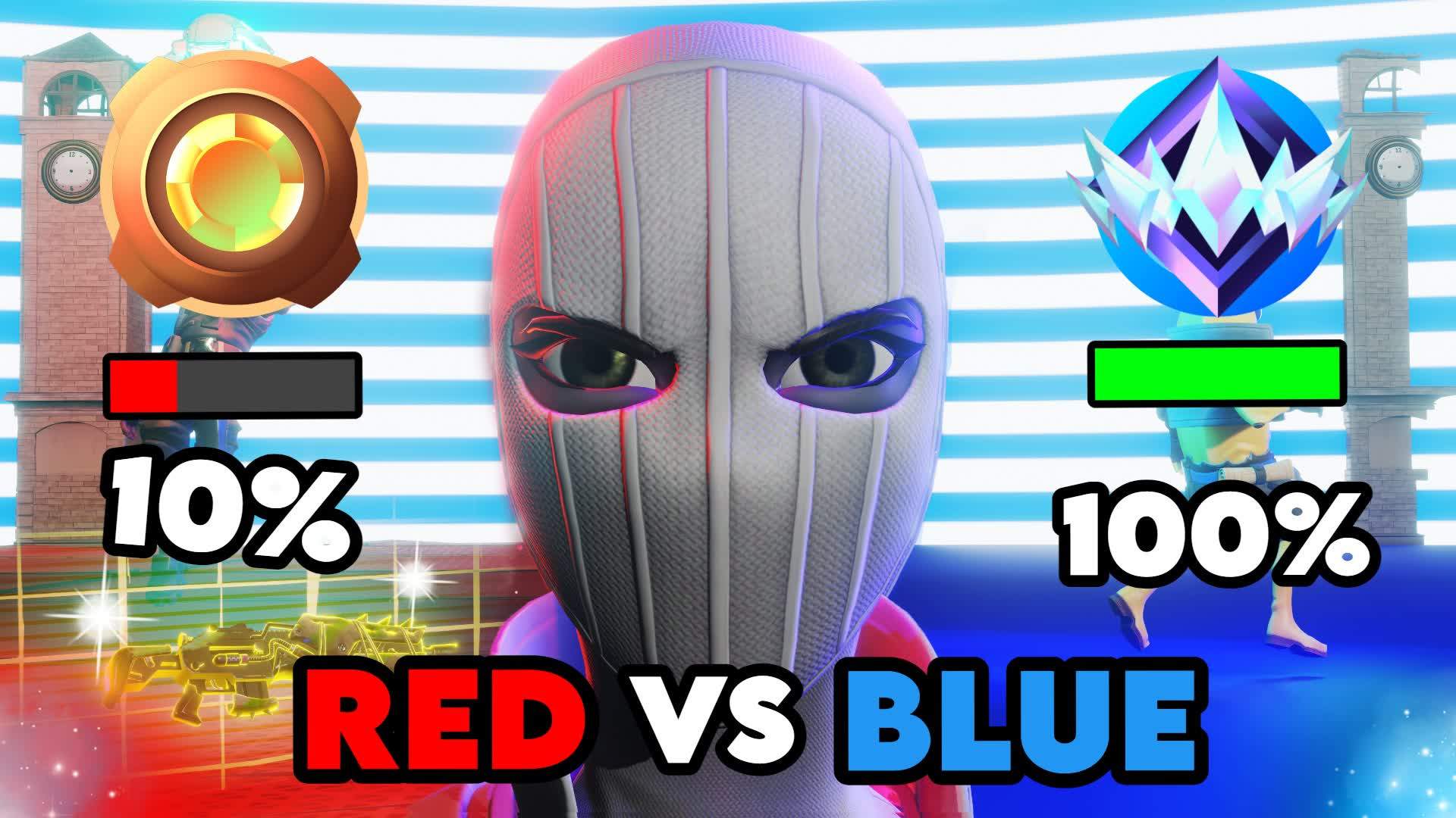🔴 Crazyy Red vs Blue (Rank System)🔵