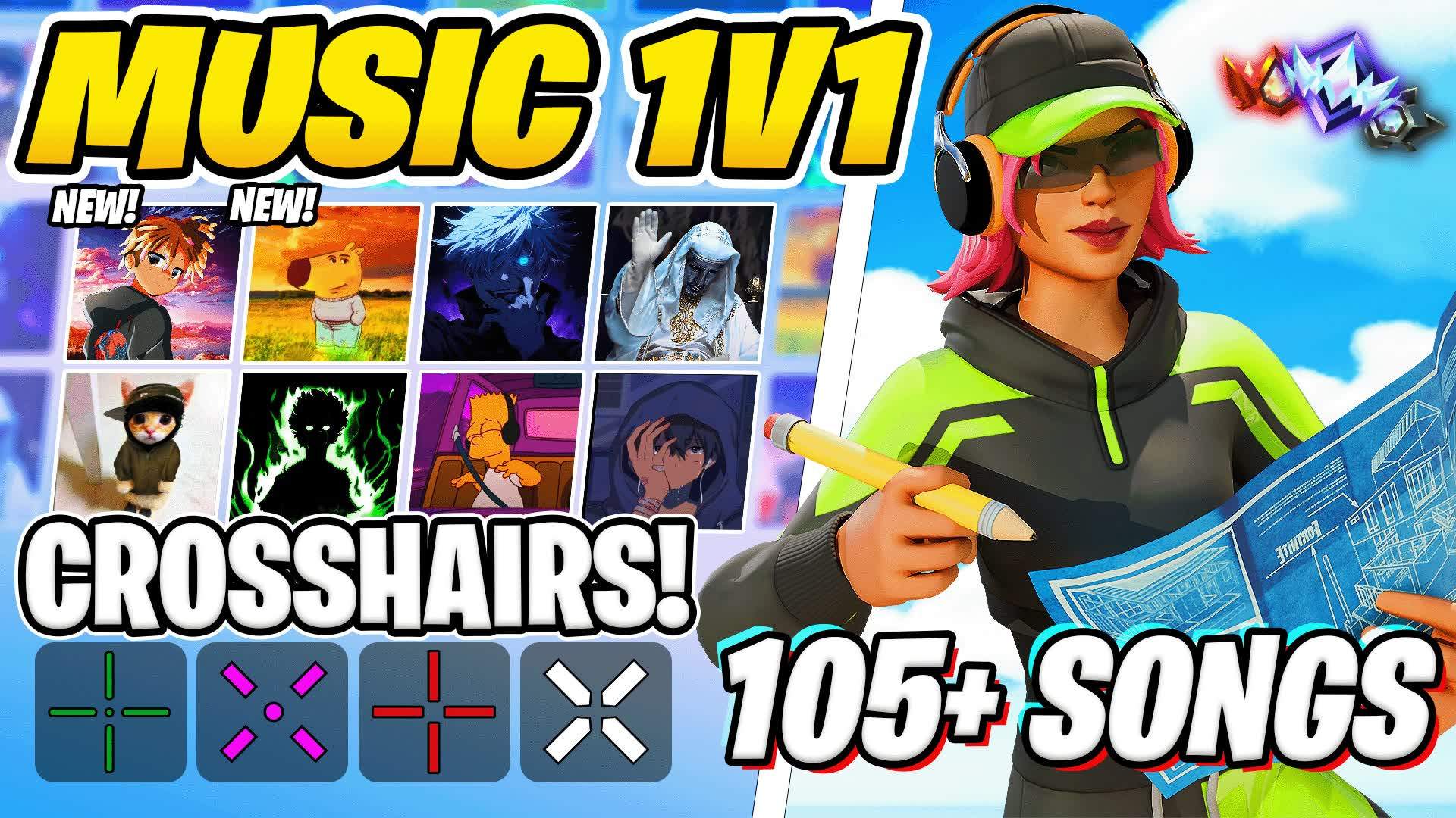 🏆BEST MUSIC 1V1 ✨ [105+ SONGS🎵]