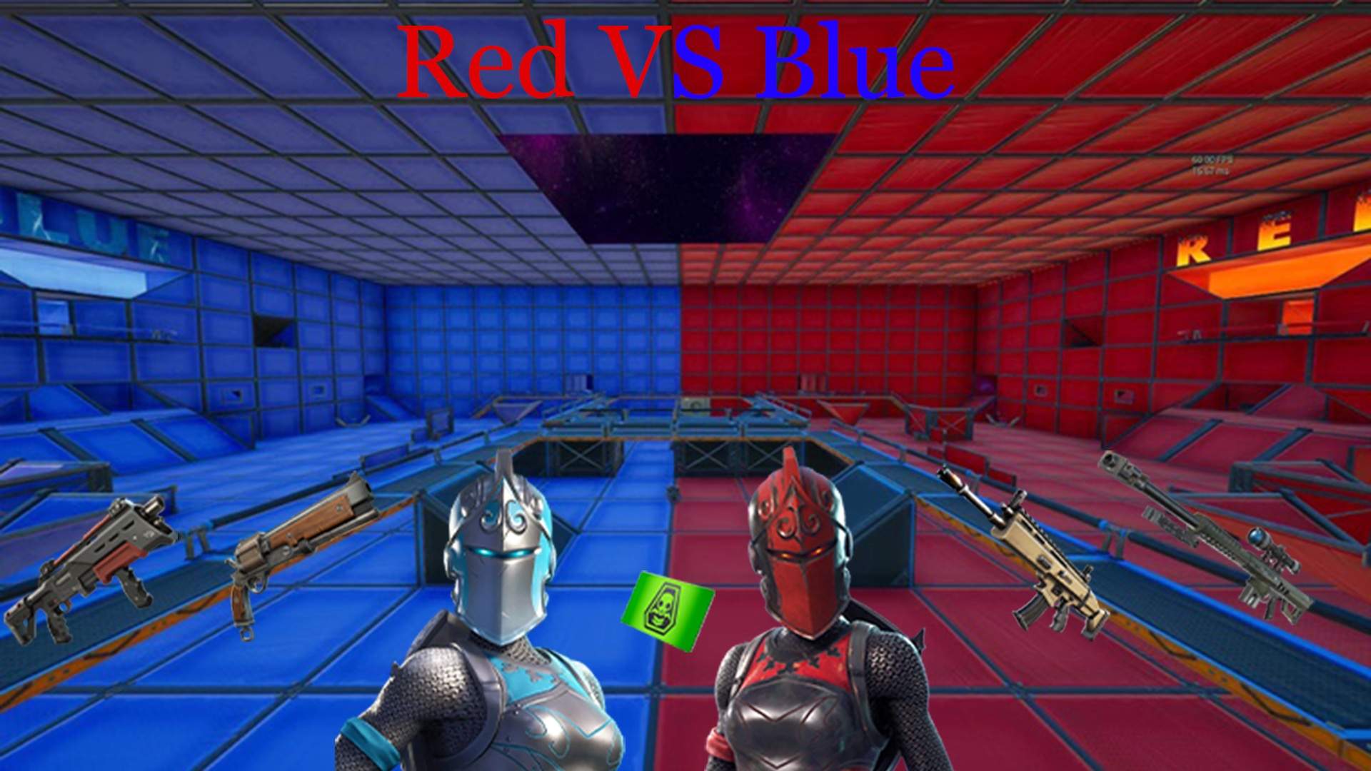 RED VS BLUE - Fortnite Creative Map Code - Dropnite