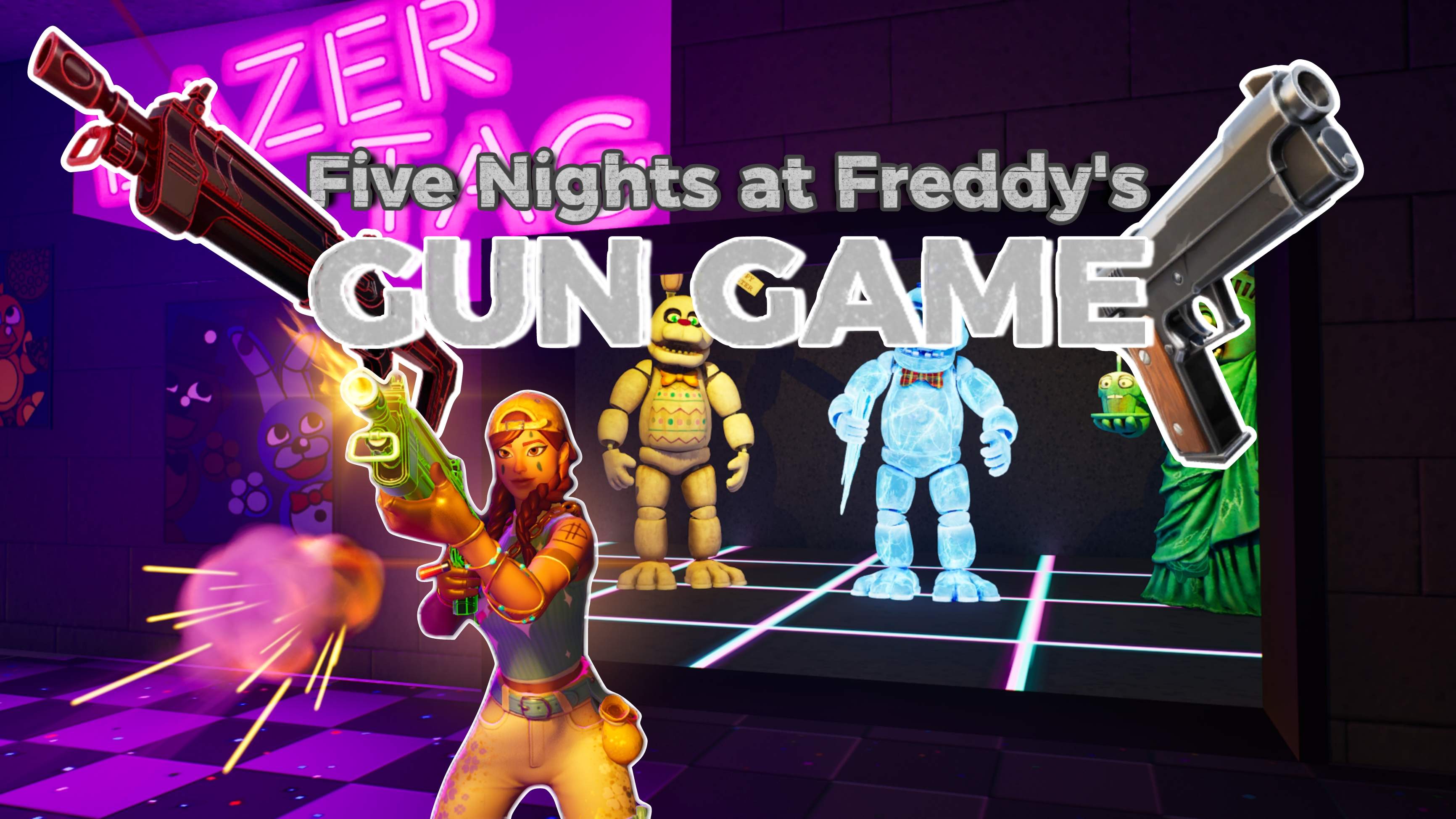 FIVE NIGHTS AT FREDDY'S - Fortnite Creative Map Code - Dropnite