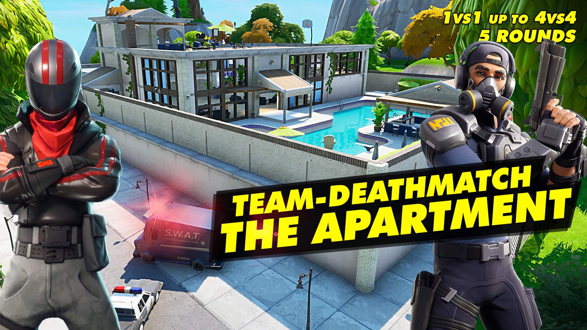 Fortnite Creative Deatmatch Team Deathmatch The Apartment Fortnite Creative Map Code Dropnite