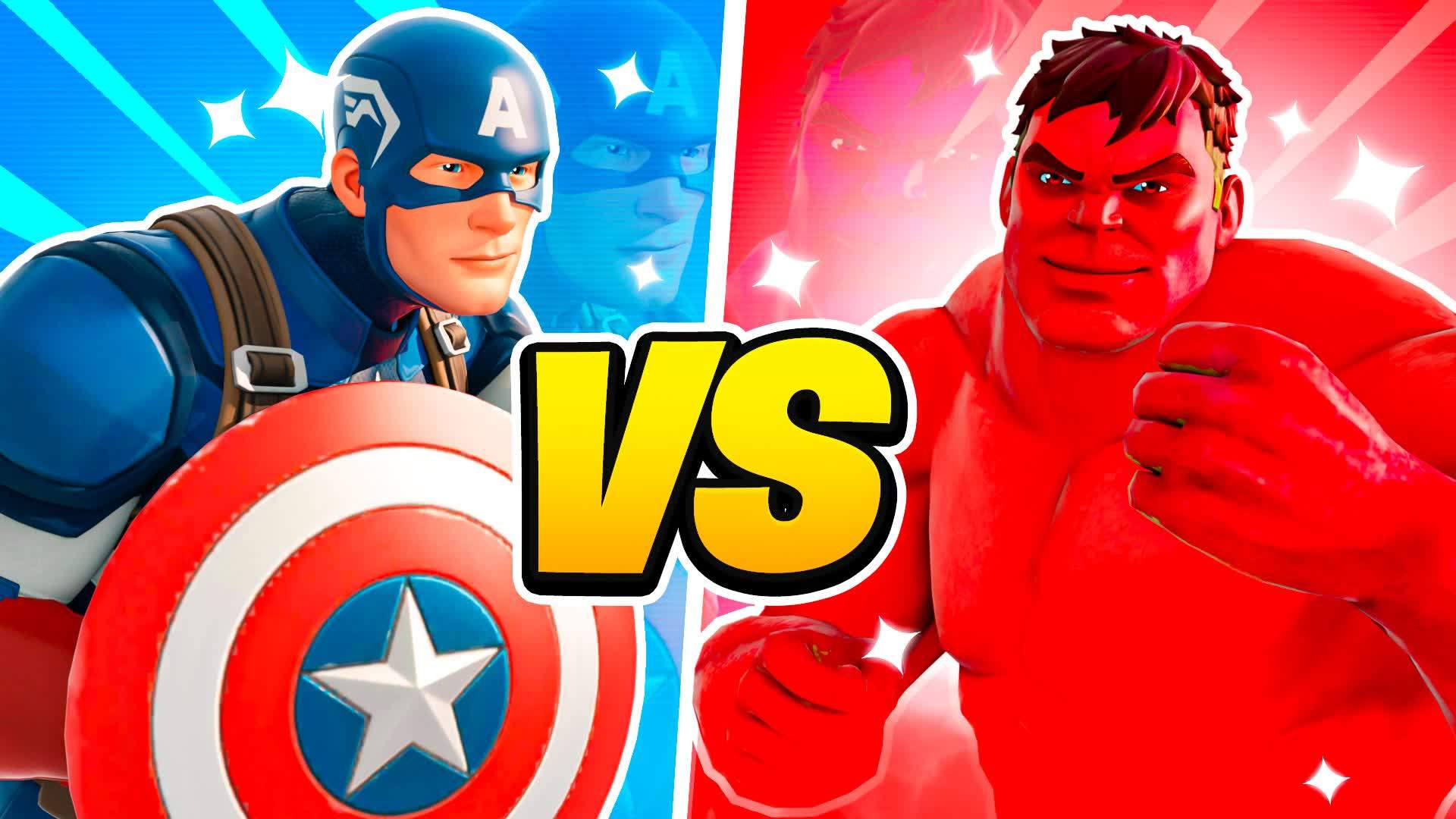 RED HULK VS CAPTAIN AMERICA 🔴🔵