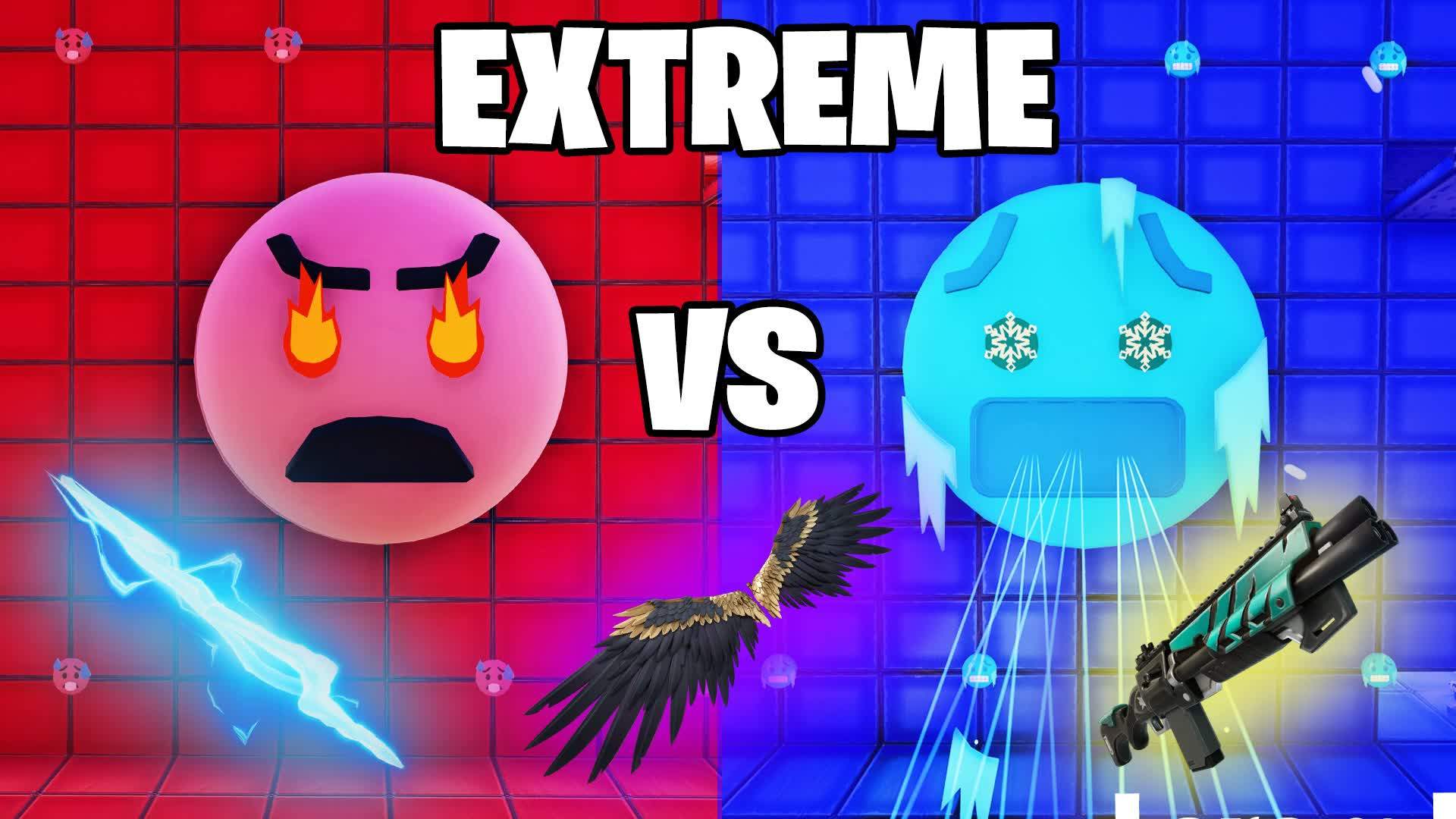 Extreme Emoji 🥵Red vs Blue🥶