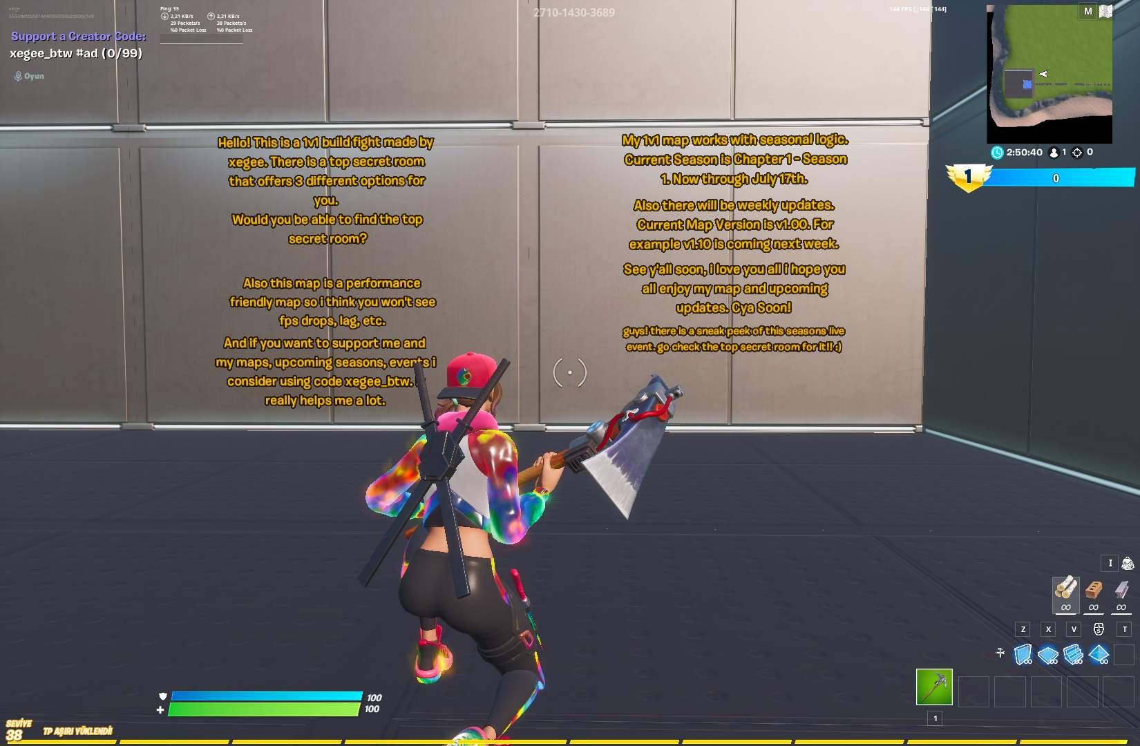 XEGEE'S 1V1 BUILD FIGHT MAP image 2