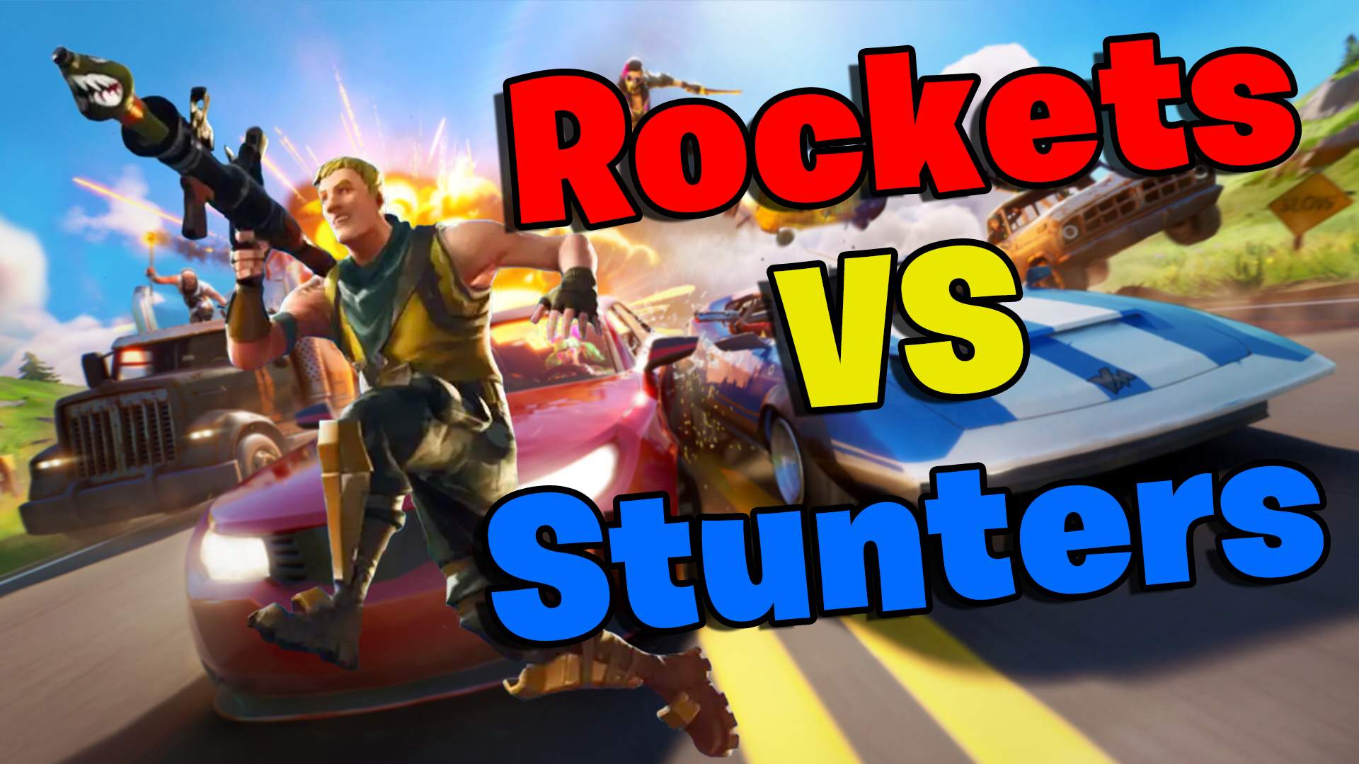 🚀 ROCKETS VS CARS 🏎 - Fortnite Creative Map Code - Dropnite