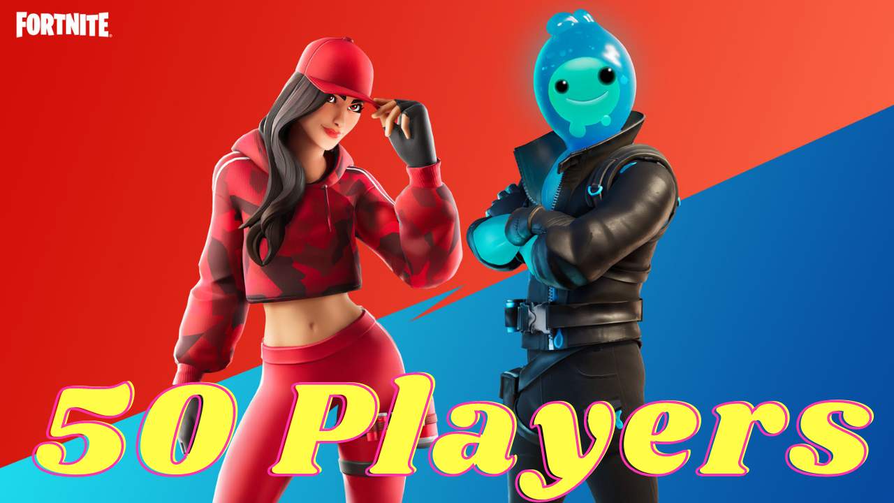 🔴 50 PLAYER RED VS BLUE 🔵