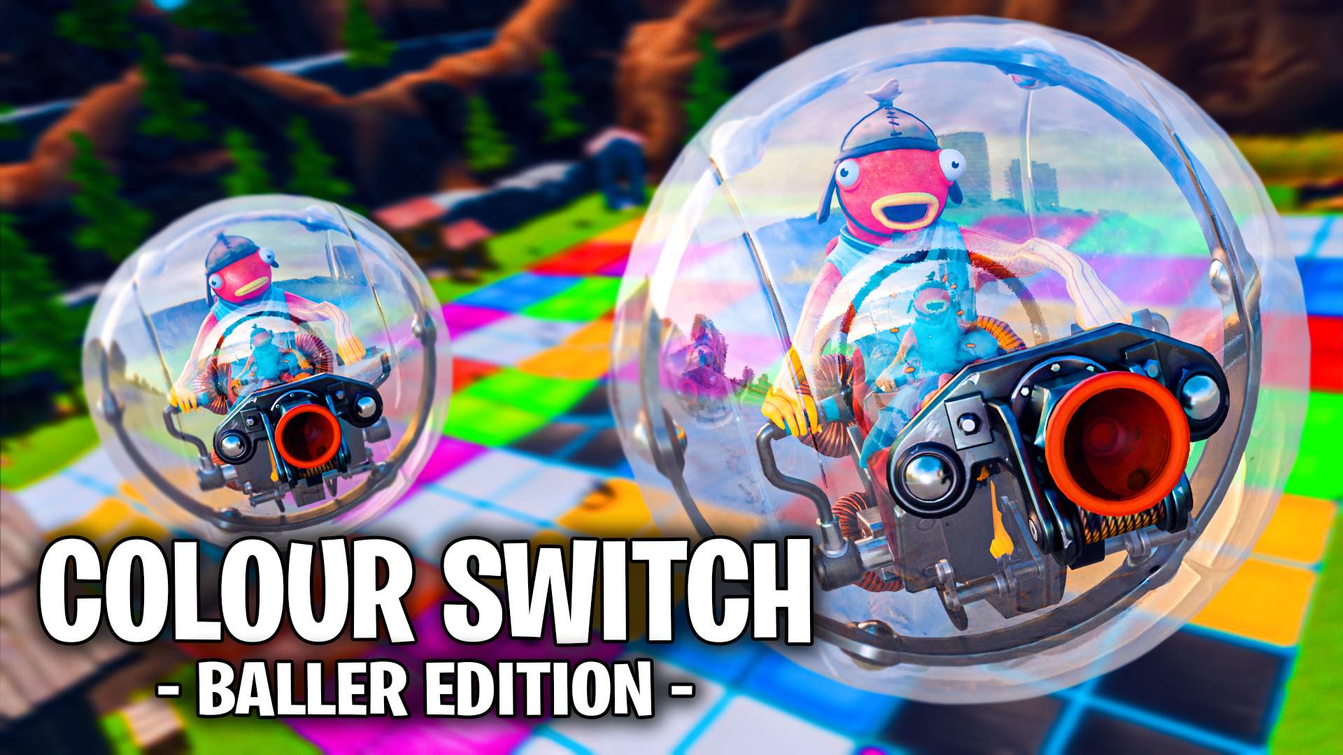 🔱 Baller Color Switch 🔱 - Fortnite Creative Mini Games Map Code