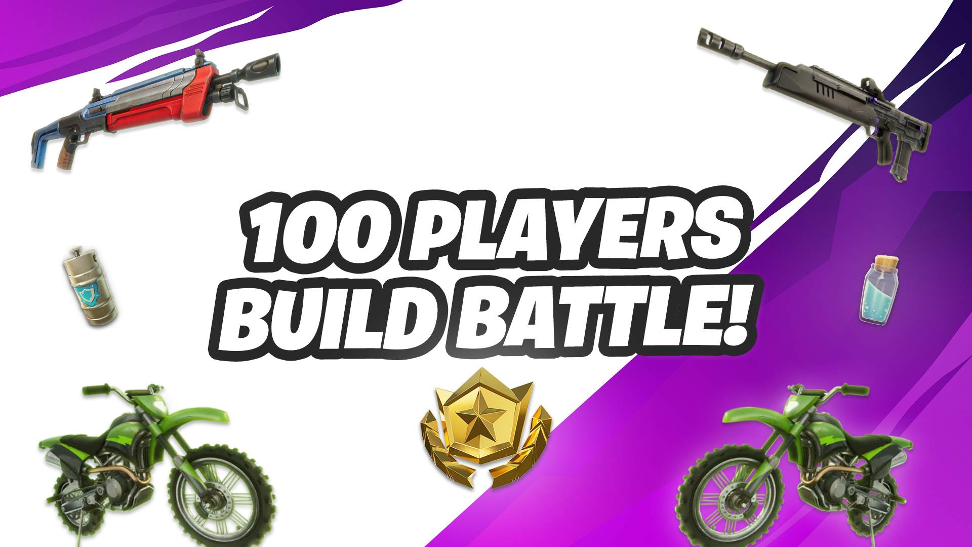 🌟100 Players Build Battle🔥(Bikes)🏍