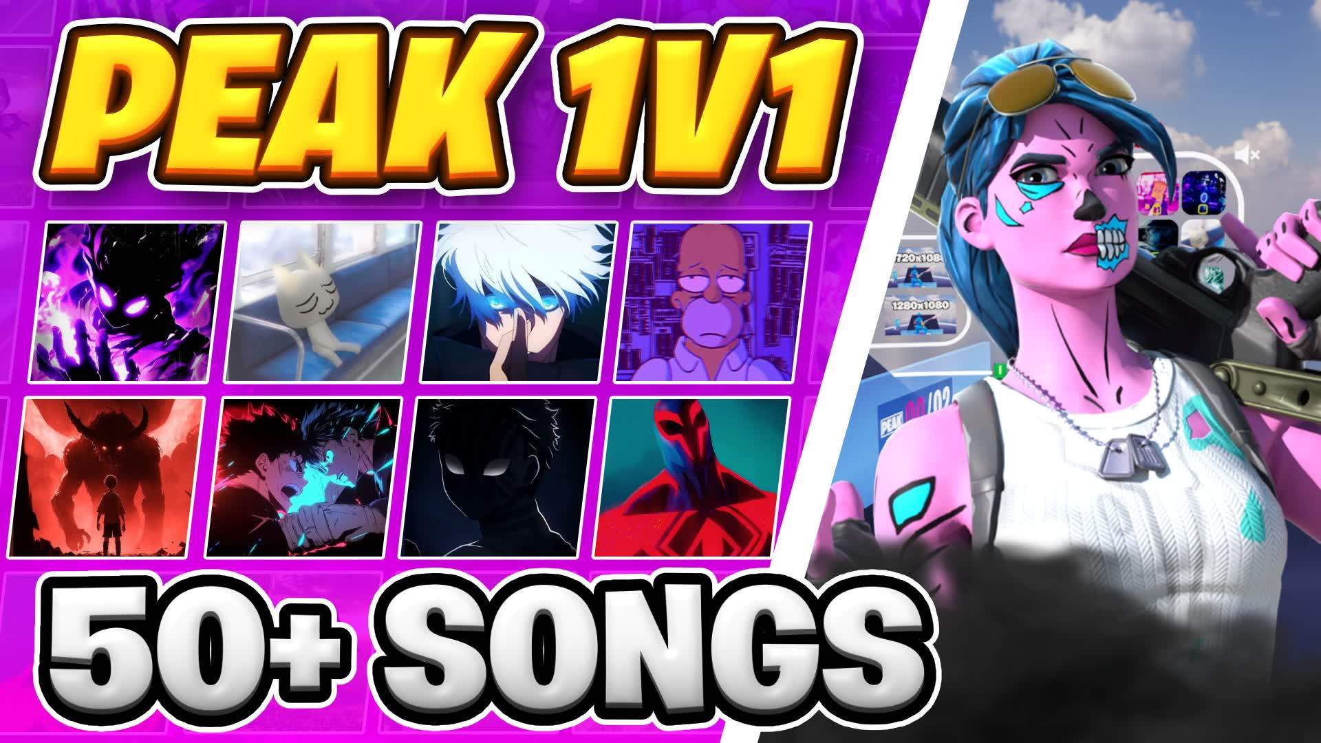 😈peak Music 1v1🎵 [50+ Songs] - Fortnite Creative Map Code - Dropnite