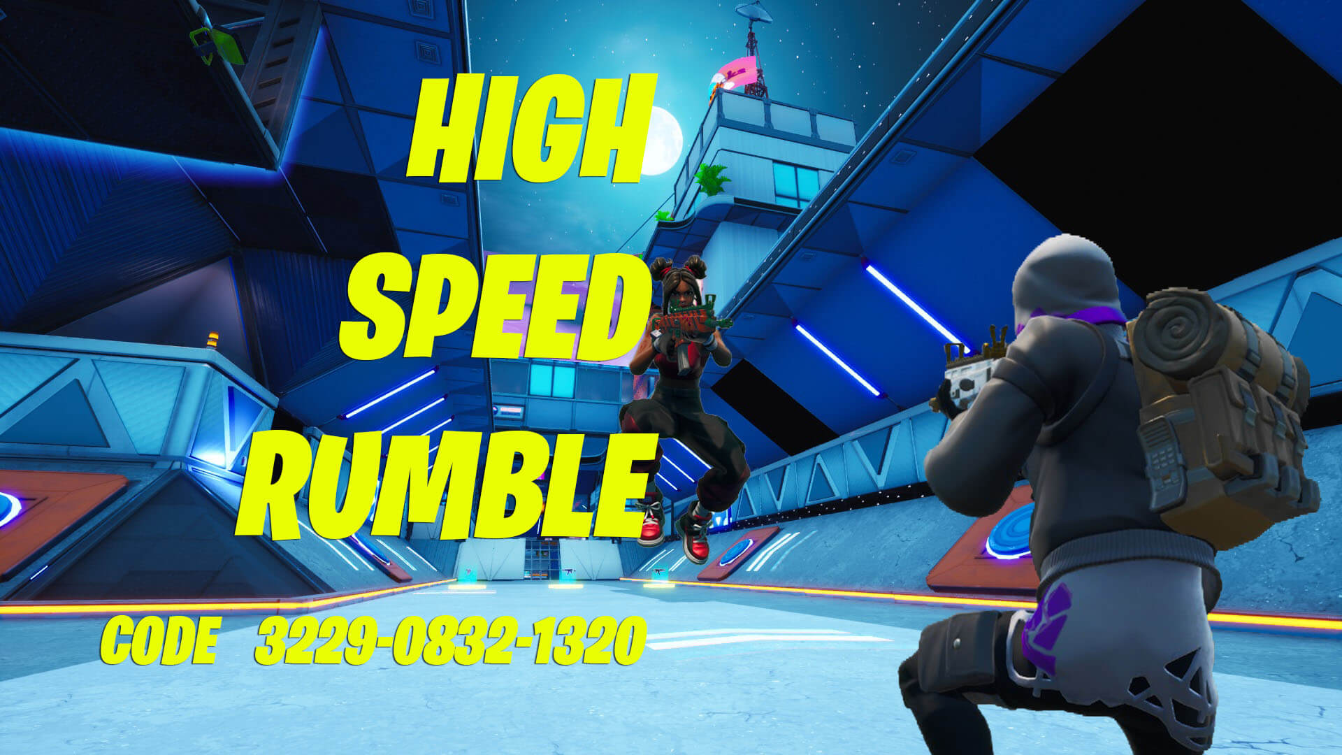 HIGH SPEED RUMBLE - Fortnite Creative Map Code - Dropnite