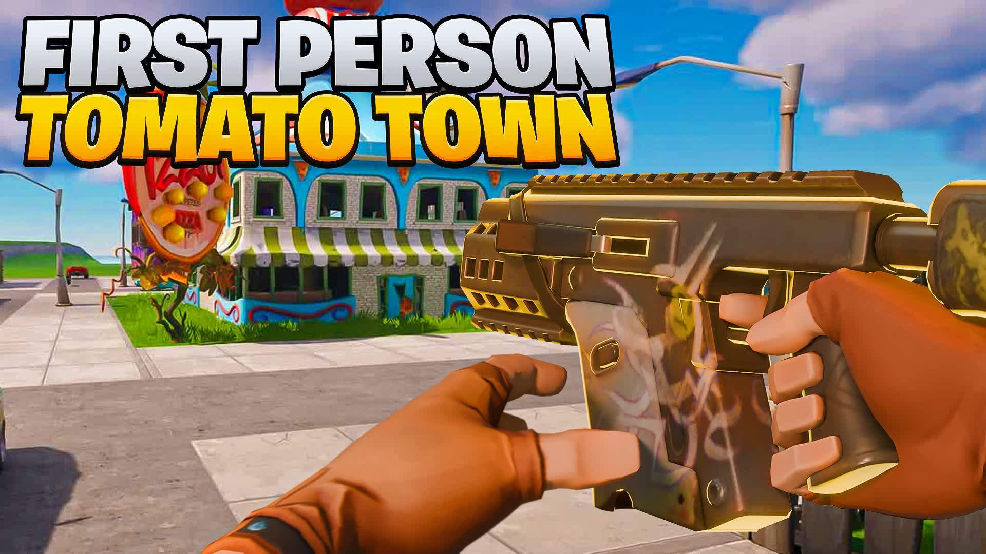 FIRST PERSON TOMATO TOWN🎯GUN GAME