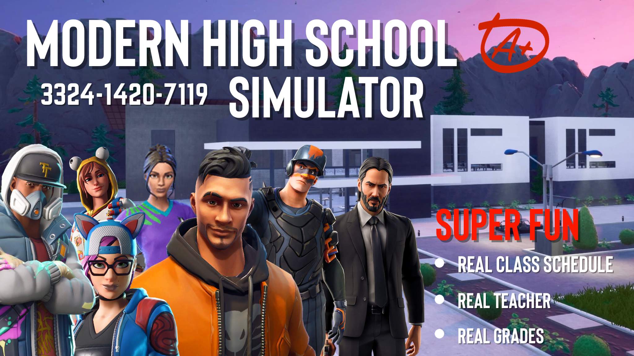 Modern High School Simulator Fortnite Creative Map Codes