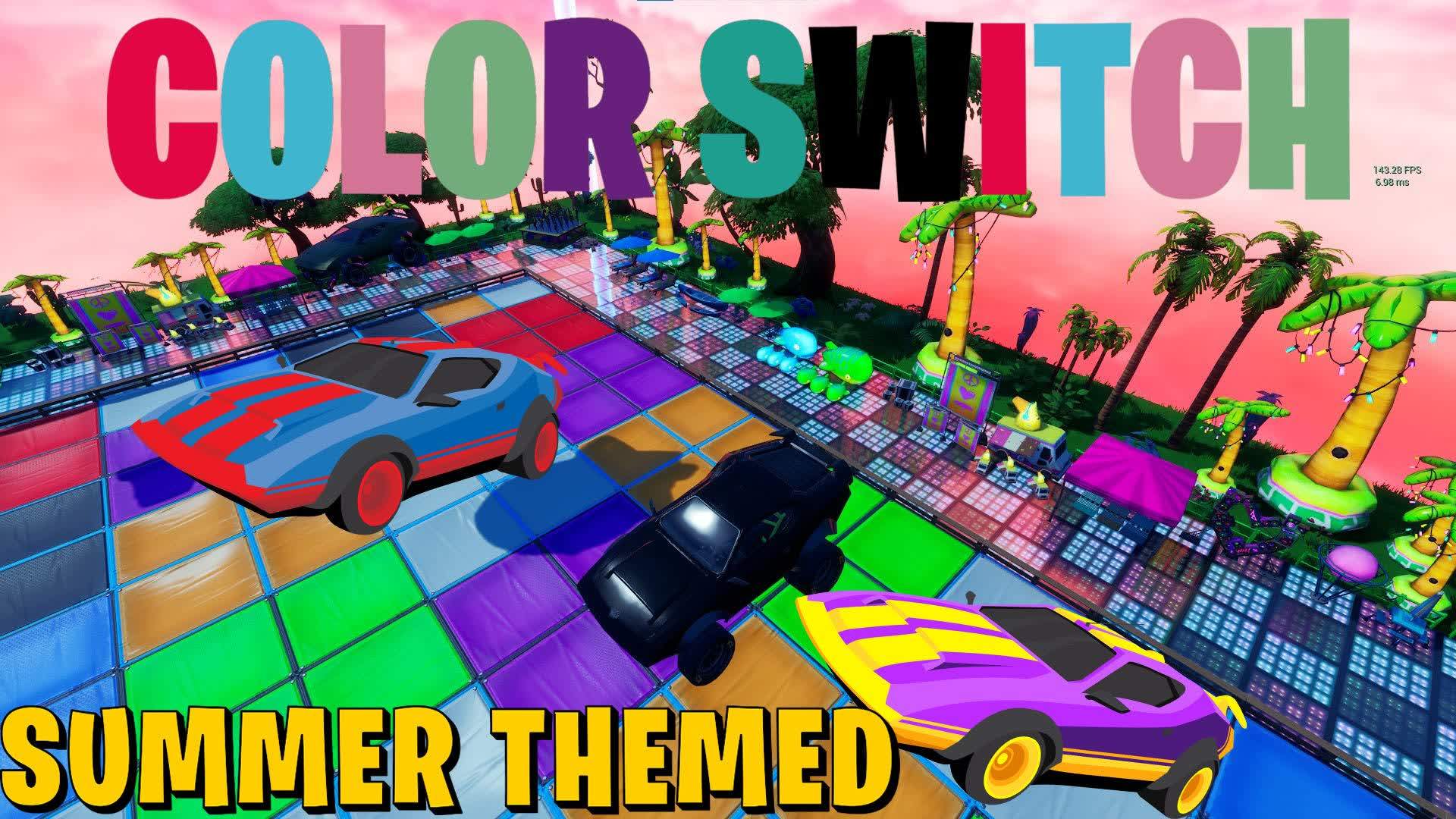 CAR COLOR SWITCH+MINIGAMES-SUMMER THEMED