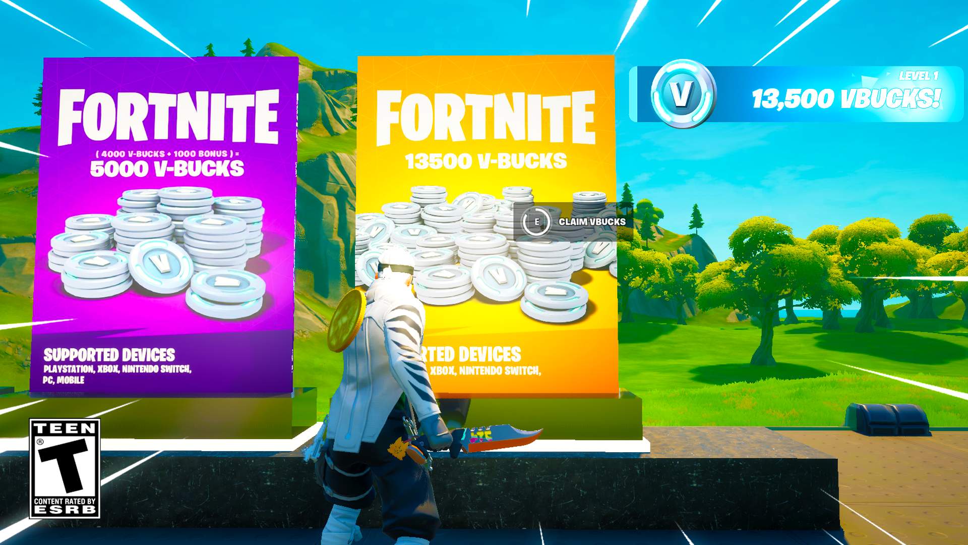 Fortnite - 13,500 Vbucks - Fortnite Creative Map Code - Dropnite