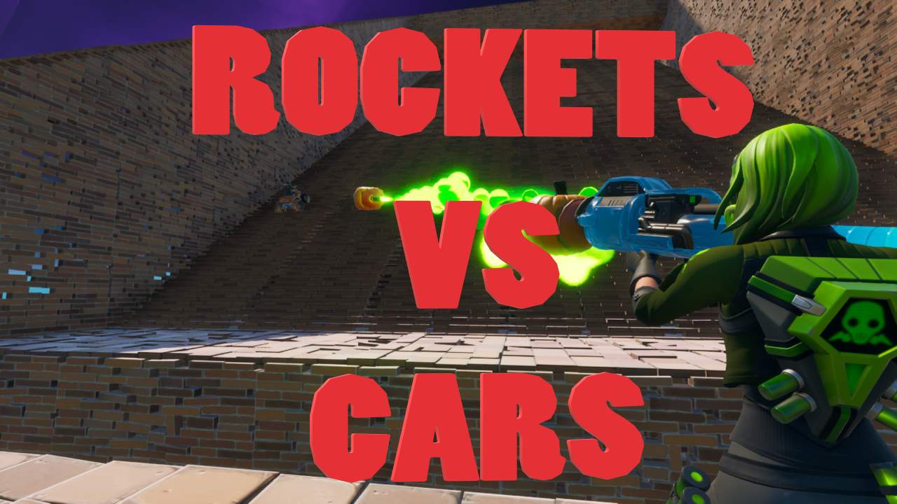 ROCKETS VS CARS Fortnite Creative Map Code Dropnite