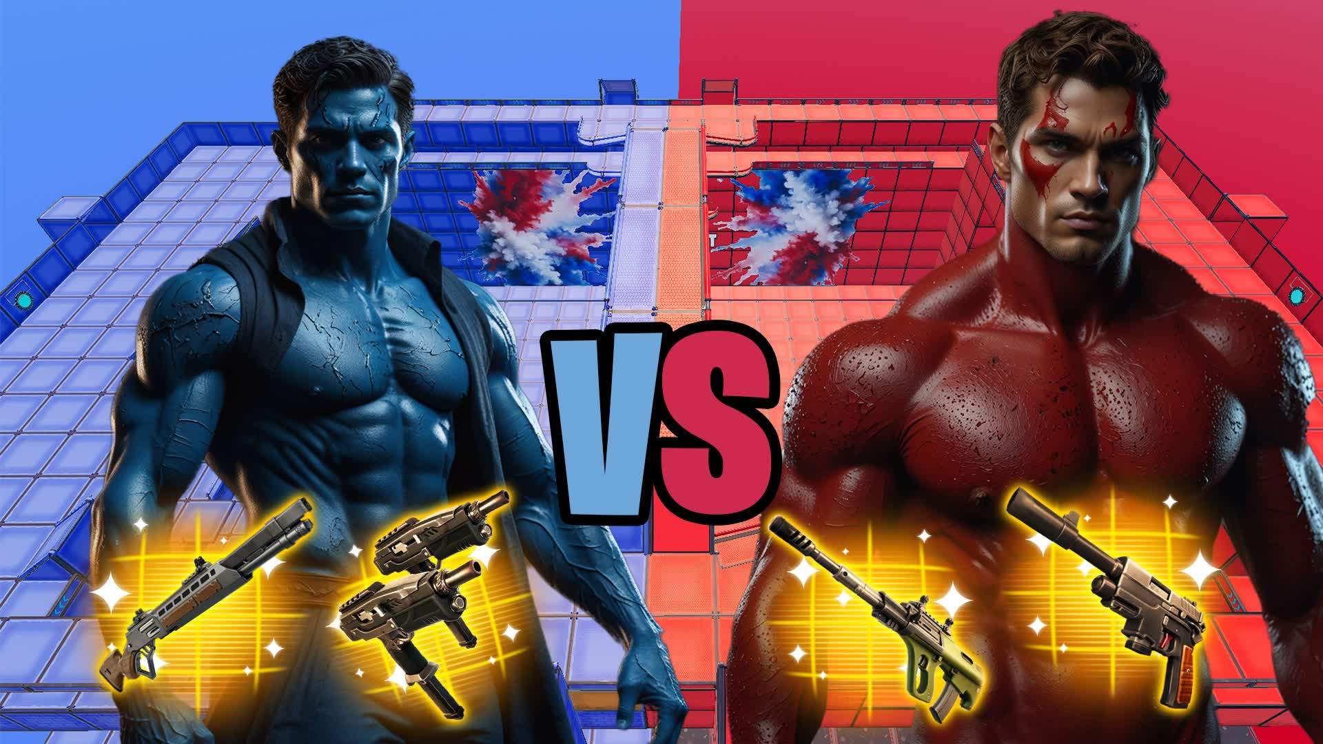 SUPER HEROES RED VS BLUE 🔴🔵