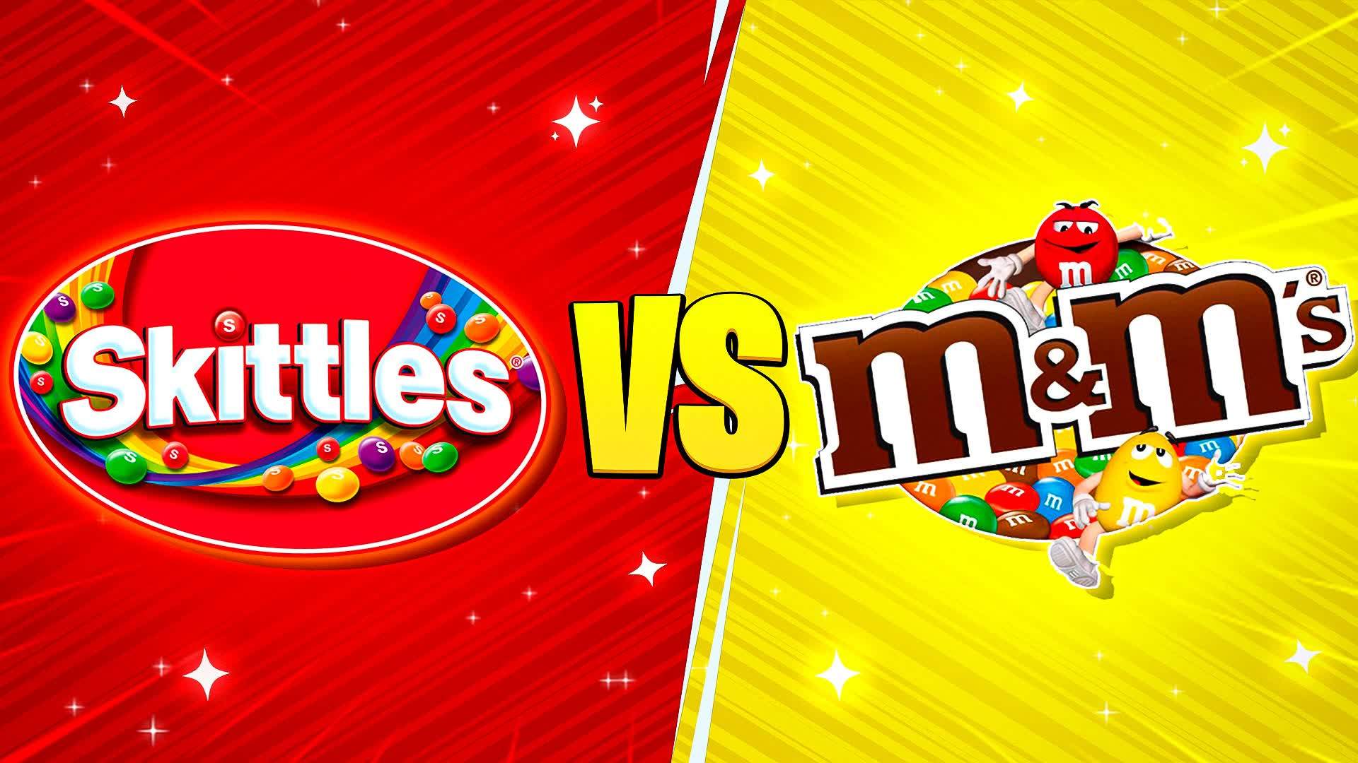🌈🍬 SKITTLES VS M&M's 🍫🌈