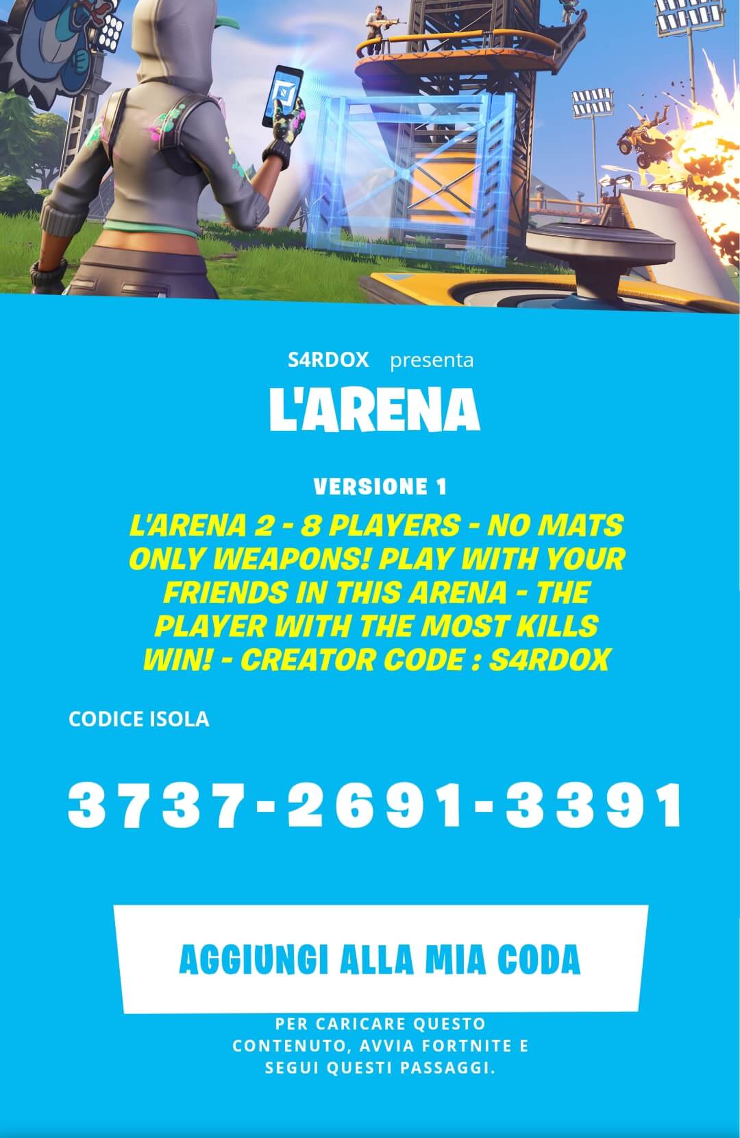 L Arena Fortnite Creative Map Codes Dropnite Com