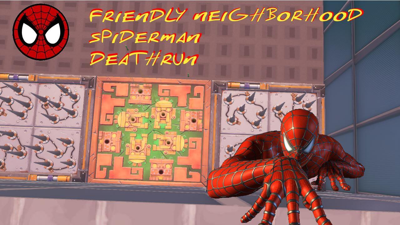 Spider Man Parkour Fortnite Code Friendly Neighborhood Spiderman Deathrun Fortnite Creative Map Code Dropnite