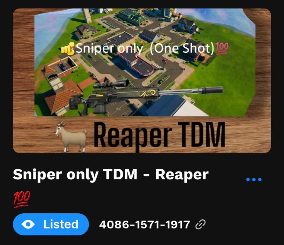 Sniper only TDM - Reaper 💯