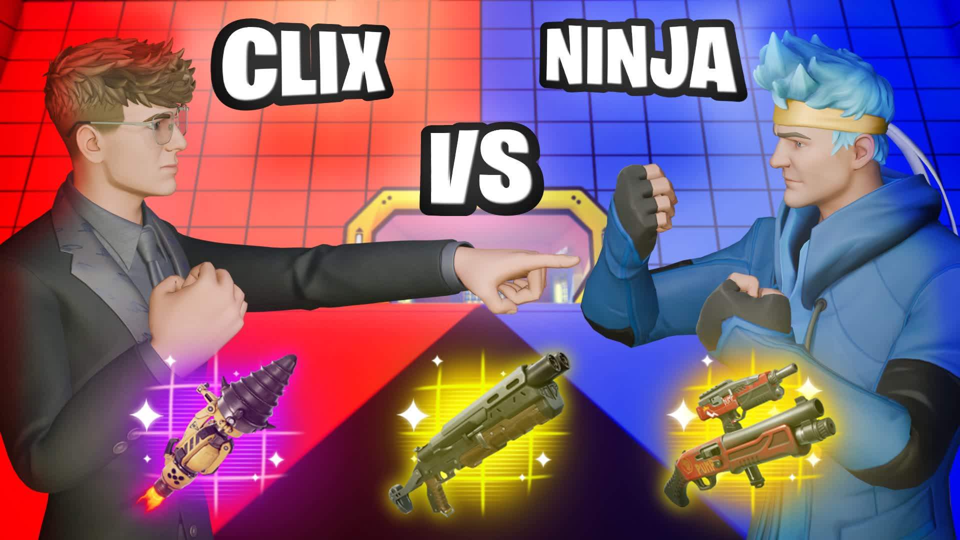 🔴CLIX VS NINJA🔵