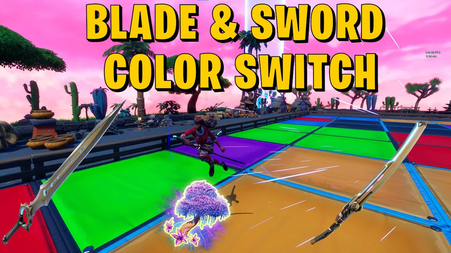 🌈🗡️BLADE & SWORD COLOR SWITCH+MINIGAME