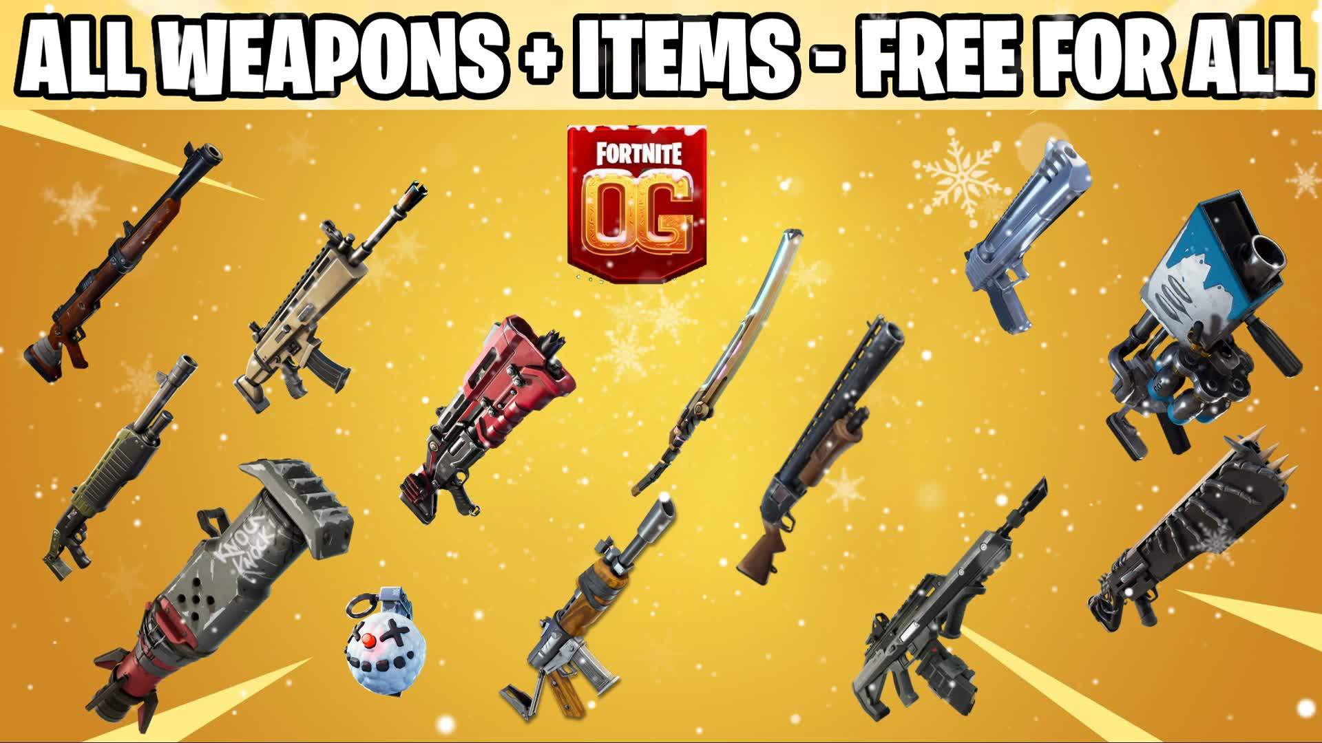 ❄EVERY WEAPON + ITEMS - FREE FOR ALL ❄