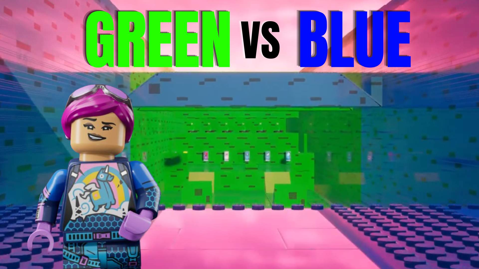 BLOCKY BLUE VS GREEN 🔵🆚🟢