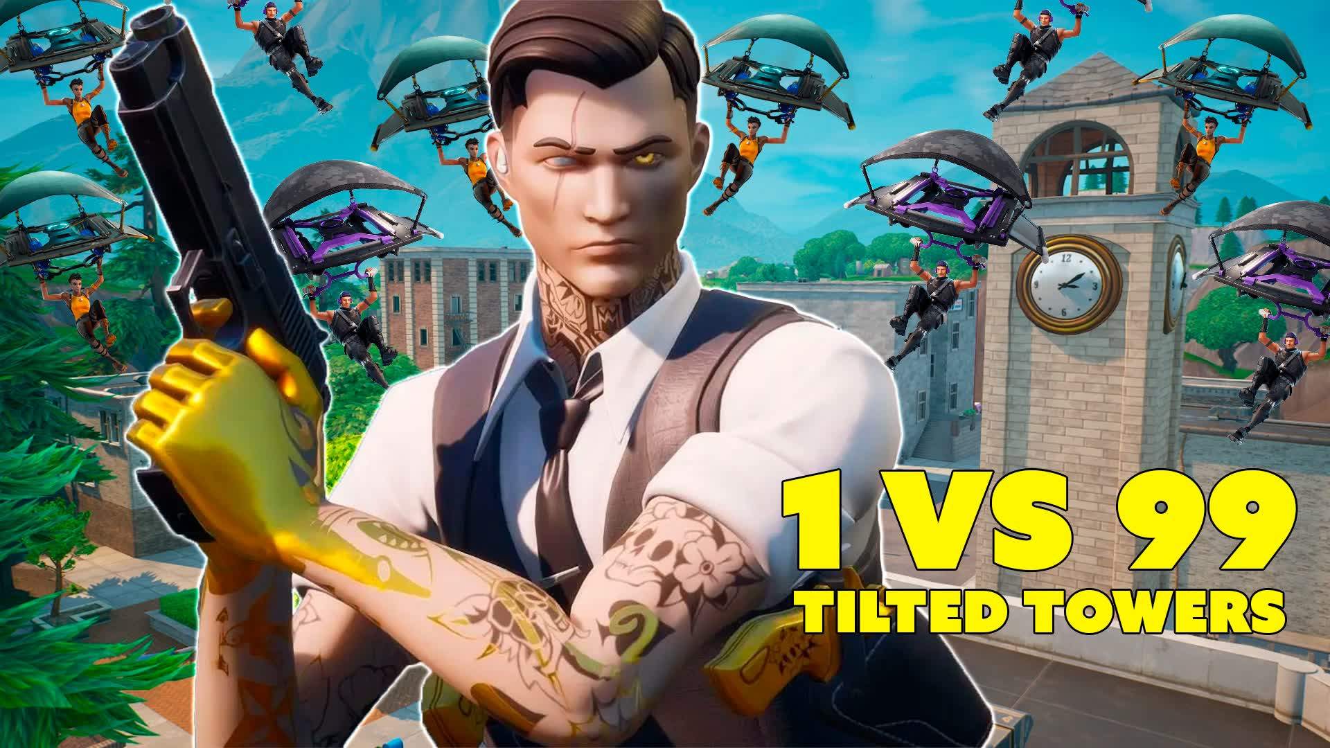1 VS 99 - TILTED TOWERS ⭐