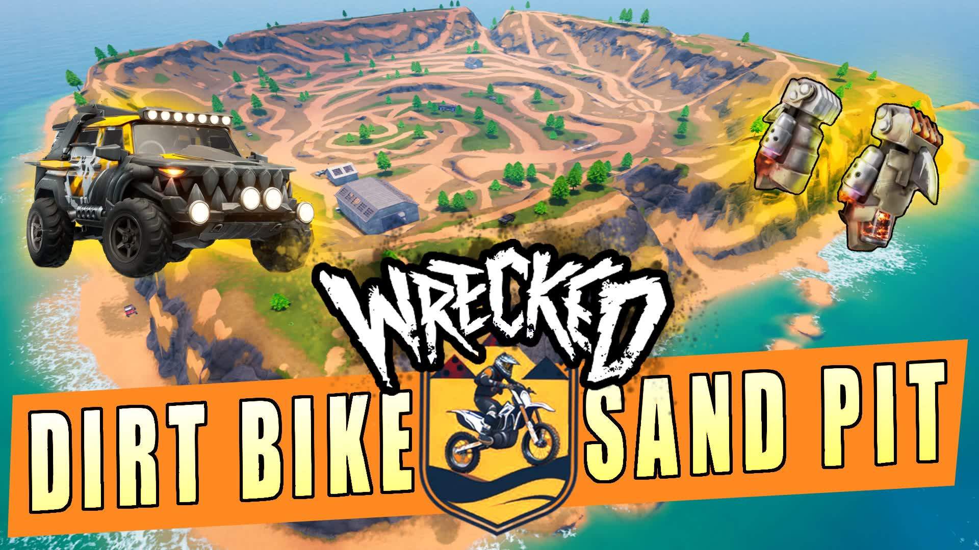 Wrecked Dirtbike Sand Pit Offroad Island