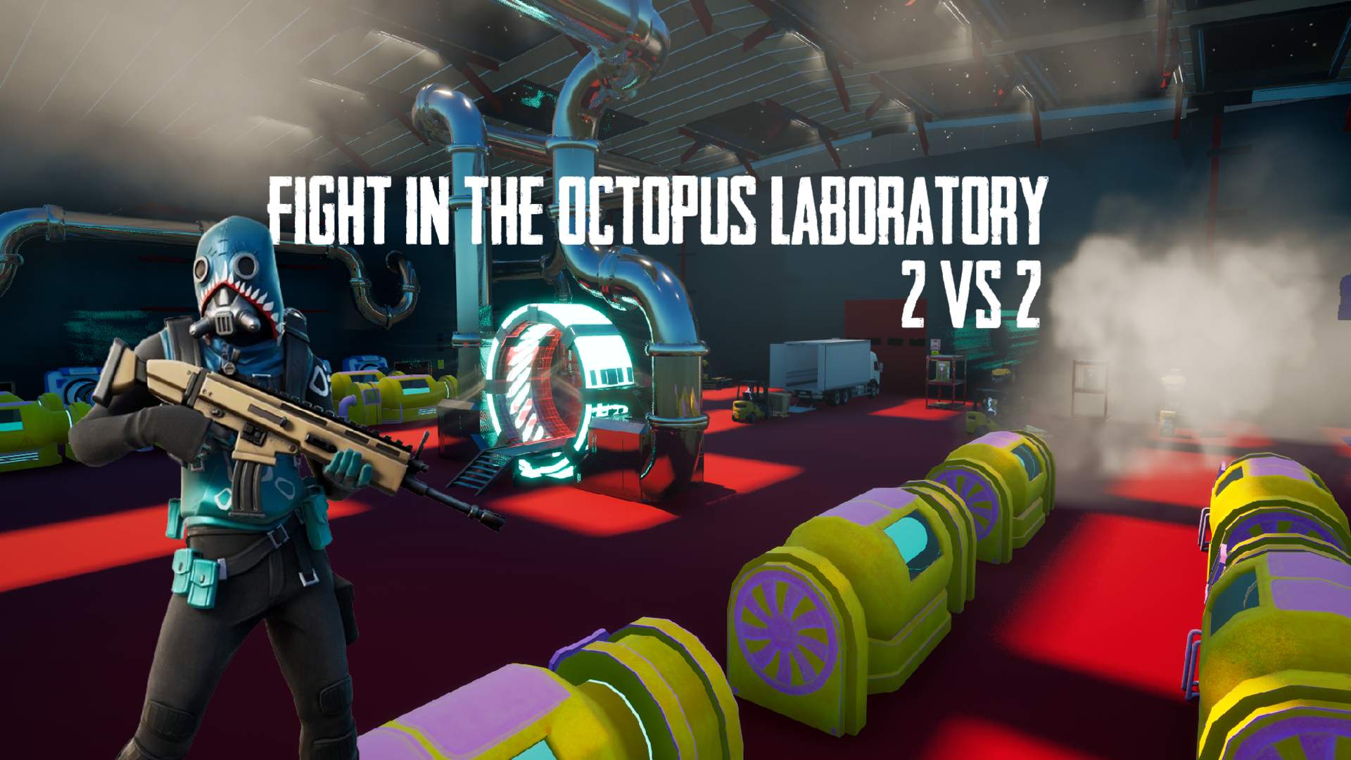 fight in the octopus laboratory 2vs2