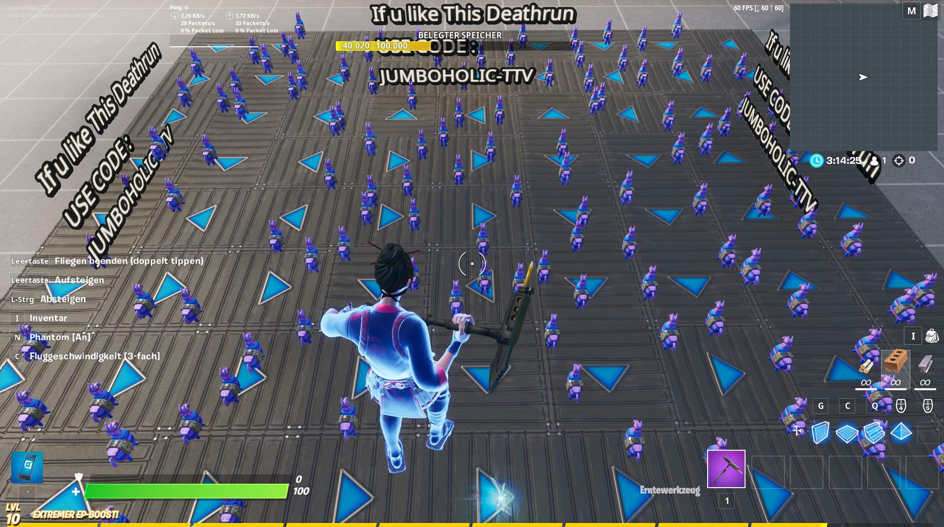 THE DEFAULT DEATHRUN OF 2020 - Fortnite Creative Map Code - Dropnite