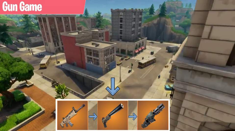 TILTED TOWERS - GUNGAME