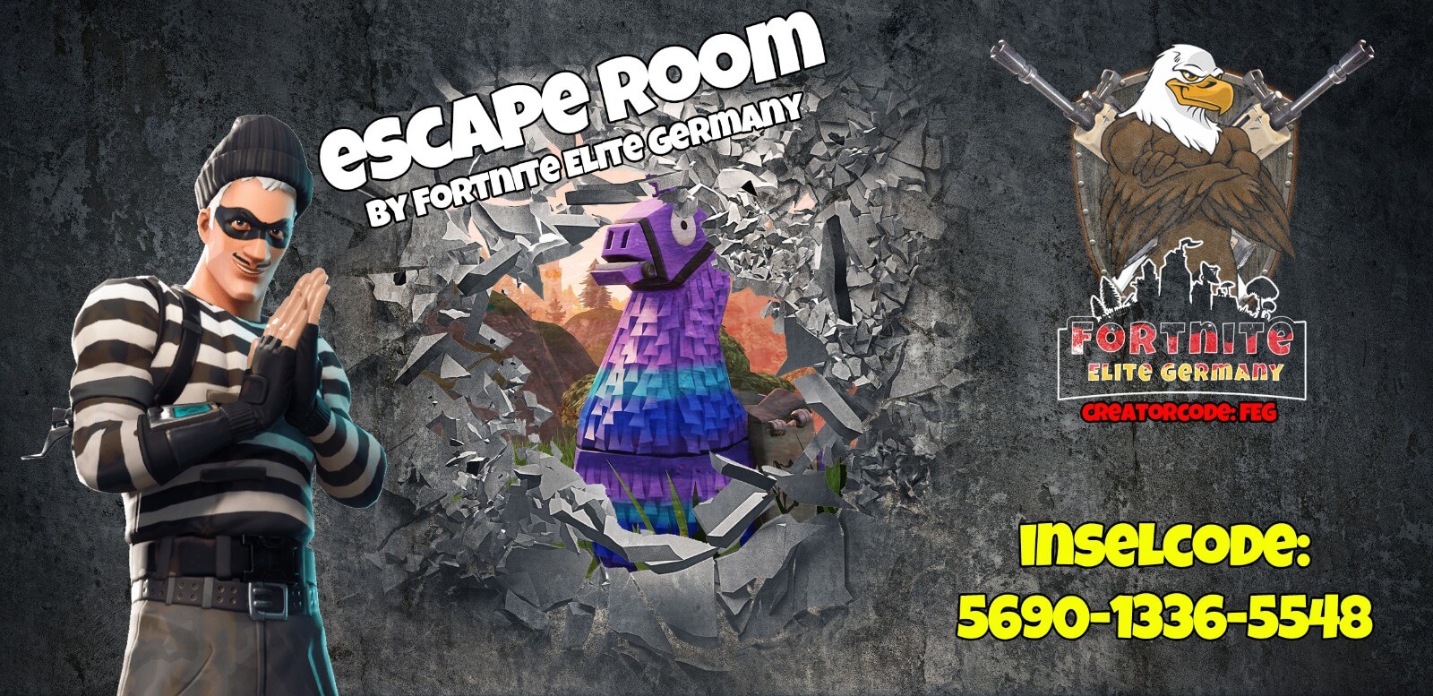 Escape Room By Fortnite Elite Germany Fortnite Creative Map - roblox escape room maps