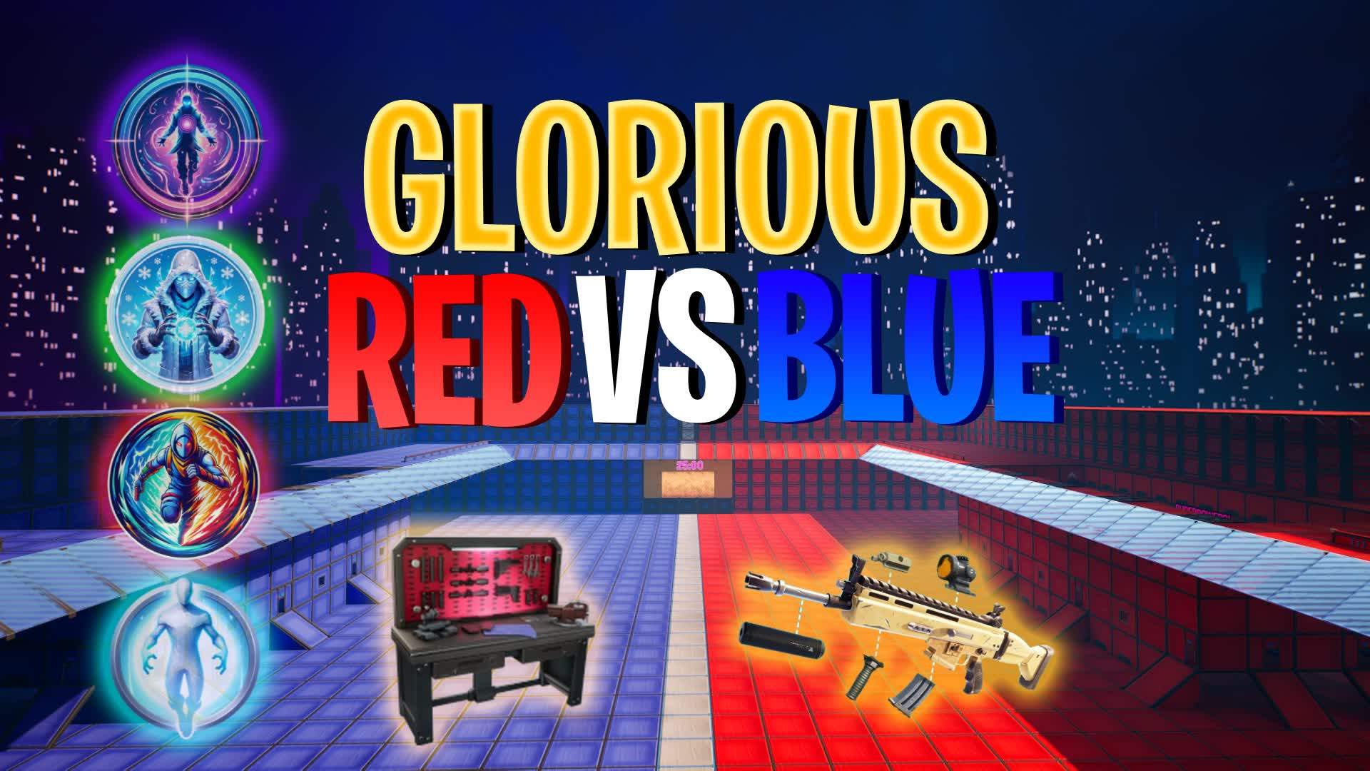 🌟GLORIOUS RED🟥 VS. BLUE🟦