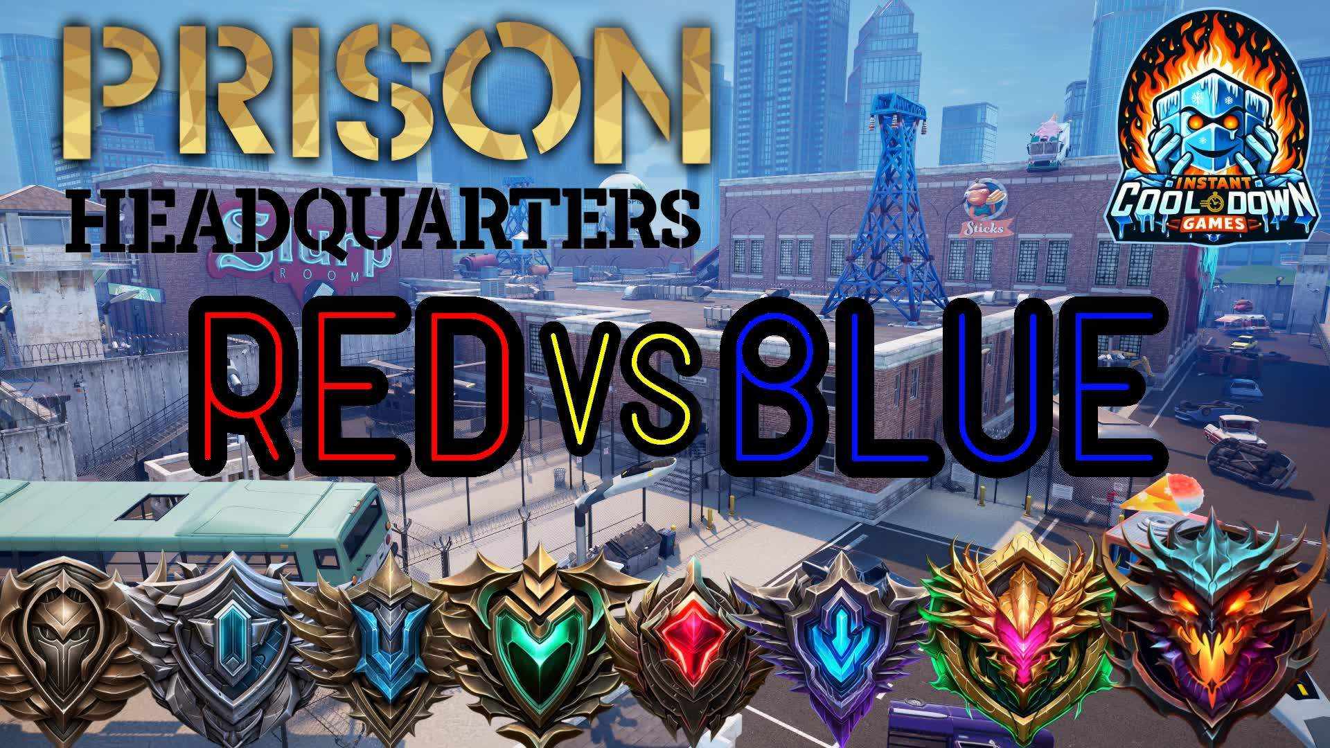 ☣️ Prison HQ 🔴 RED vs BLUE 🔵