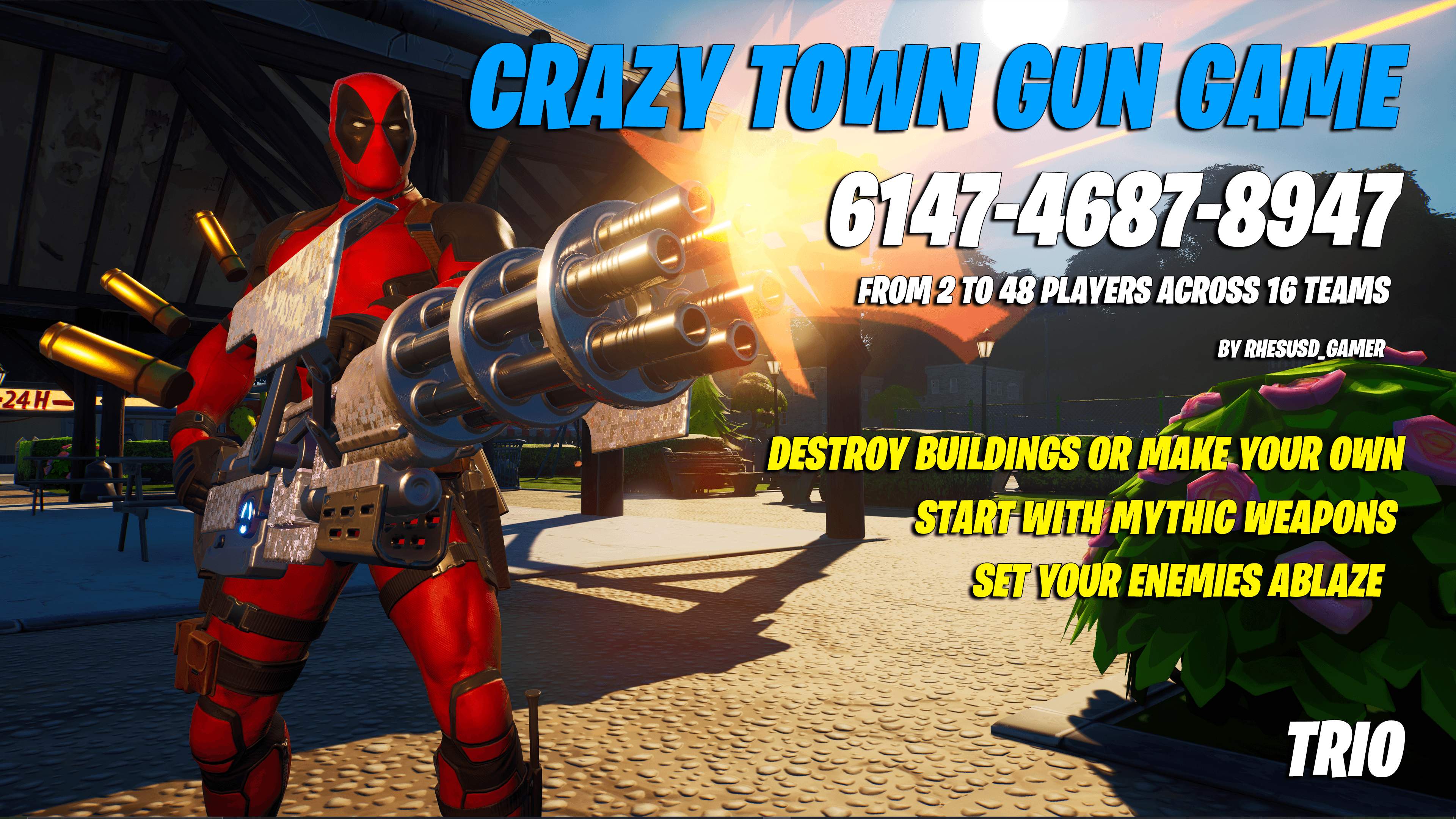 🤪 CRAZY TOWN - Fortnite Creative Map Code - Dropnite