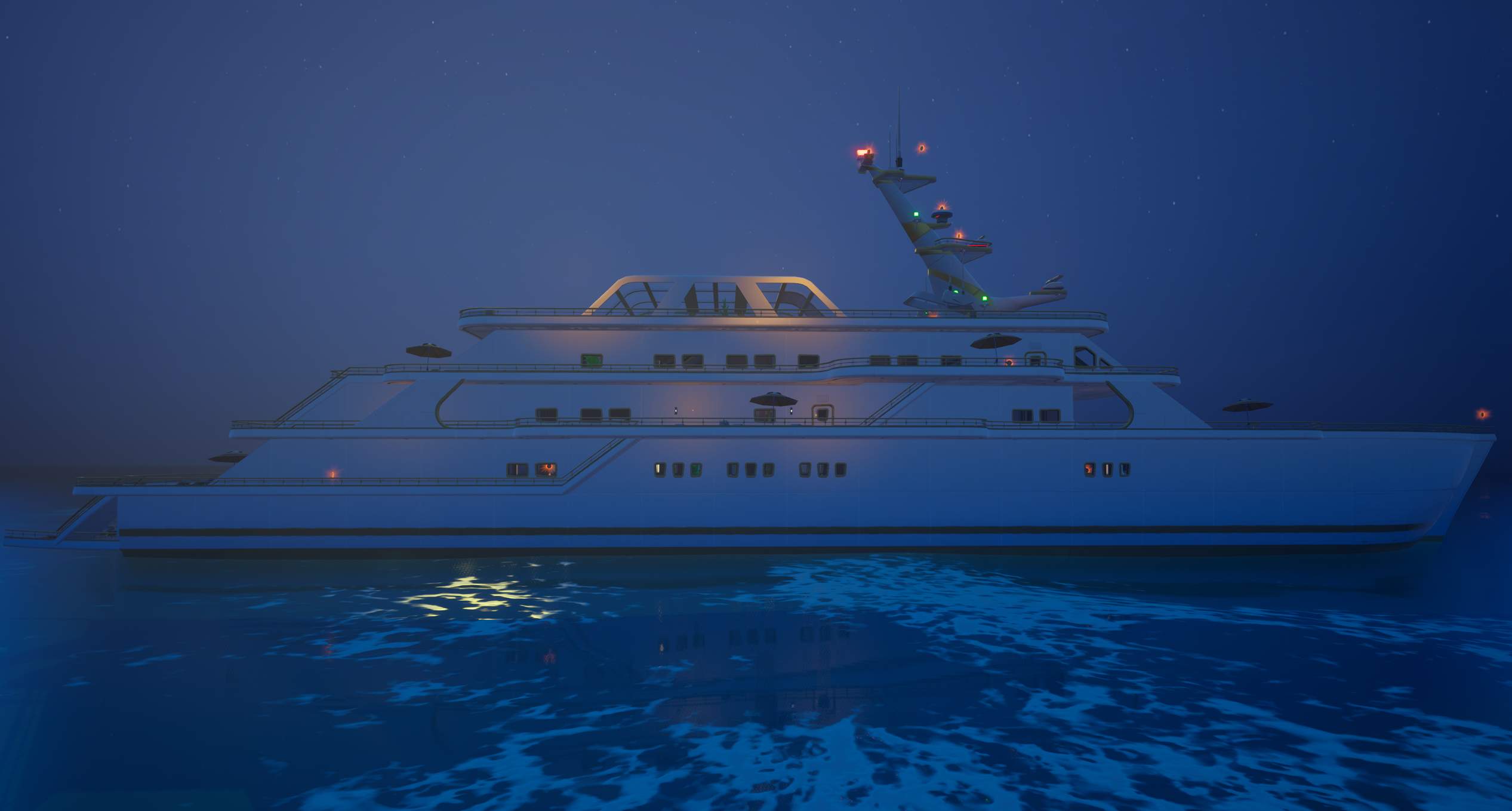 Yacht at Night Gun Game image 2