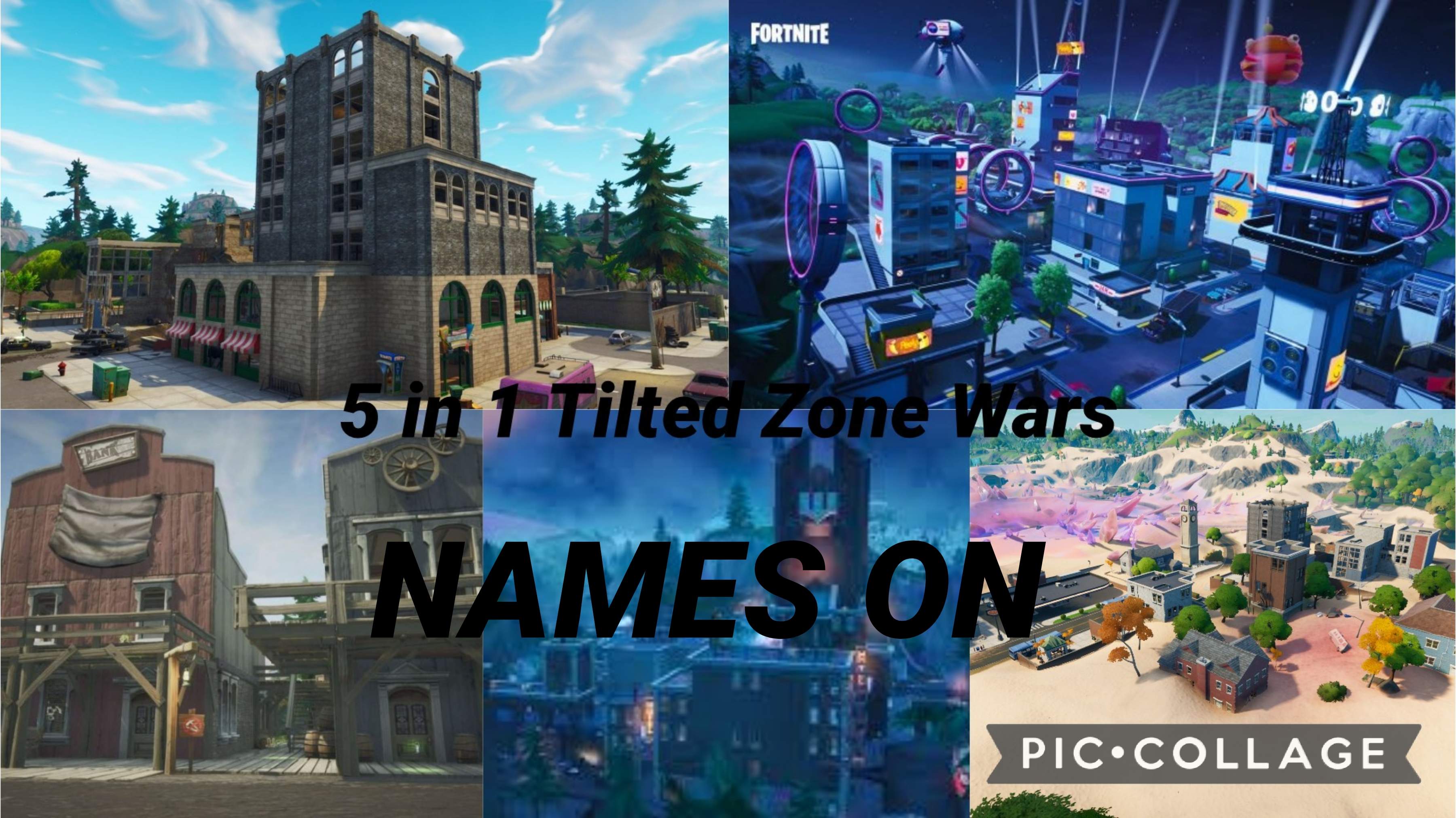 5 IN 1 TILTED ZONEWARS (NAMES ON)